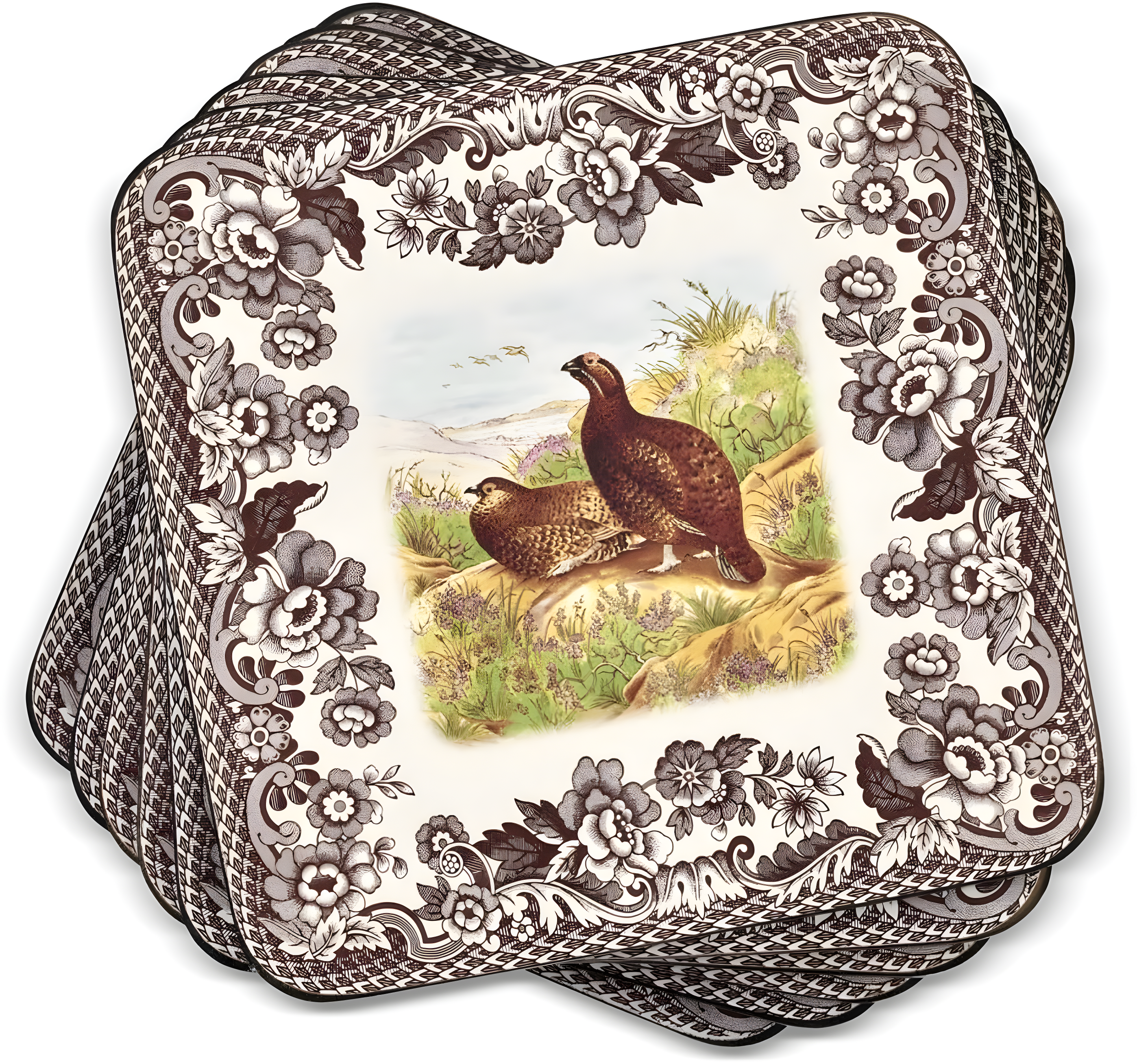 Pimpernel Woodland Coasters 4"X 4" (Set of 6)