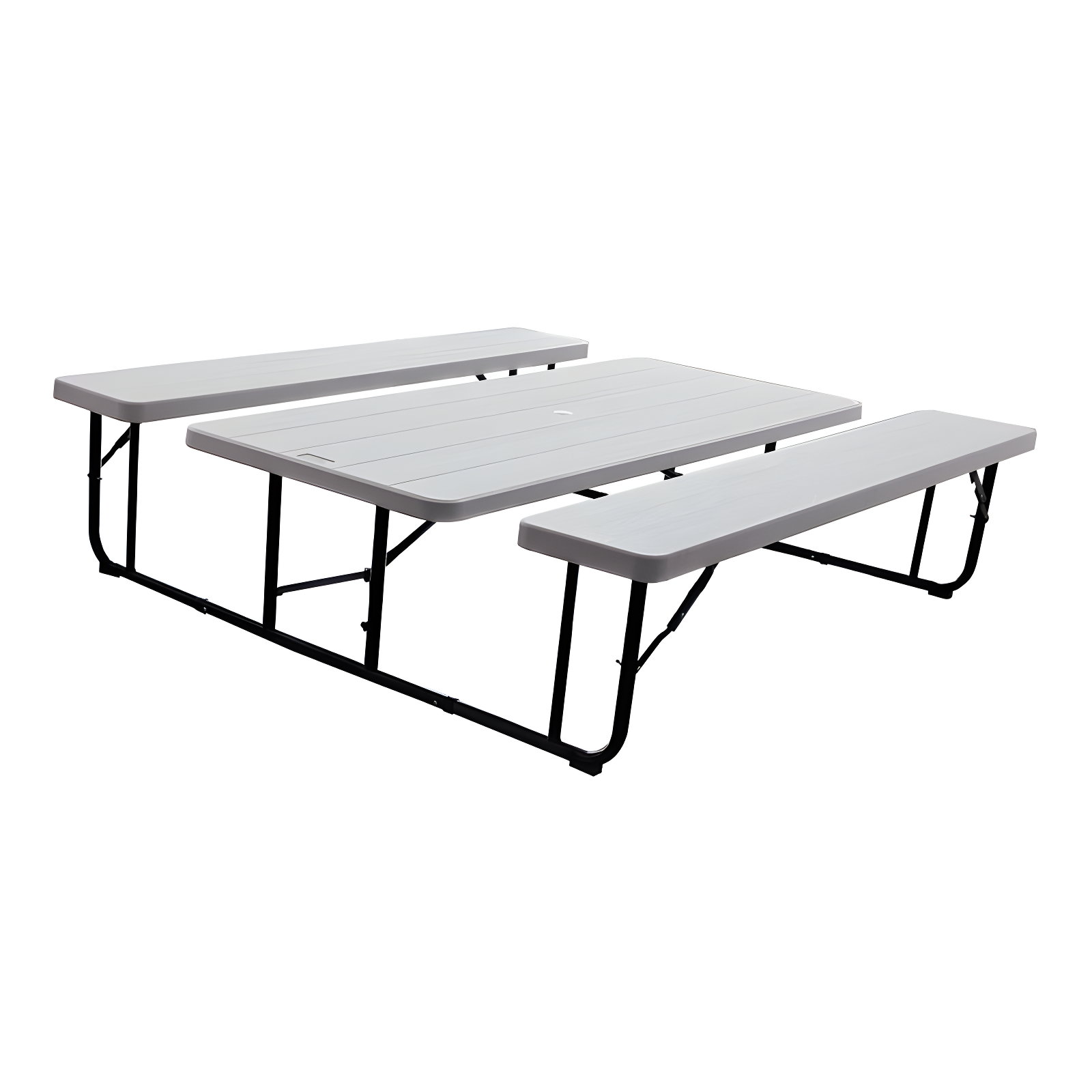 Iceberg Enterprises 72'' Rectangular Portable Folding Table with 2 Chairs