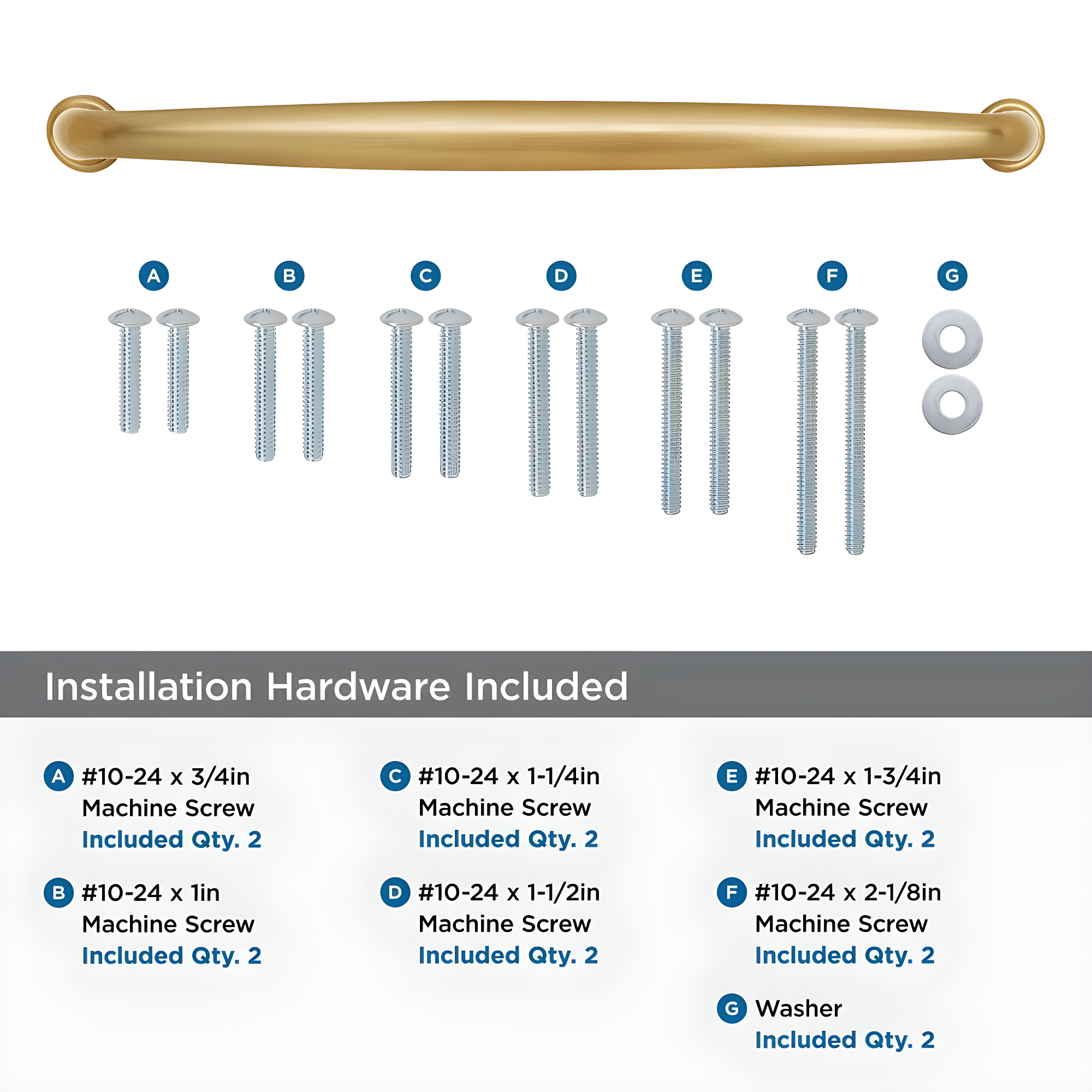 Kane 12 inch (305mm) Center-to-Center Champagne Bronze Appliance Pull