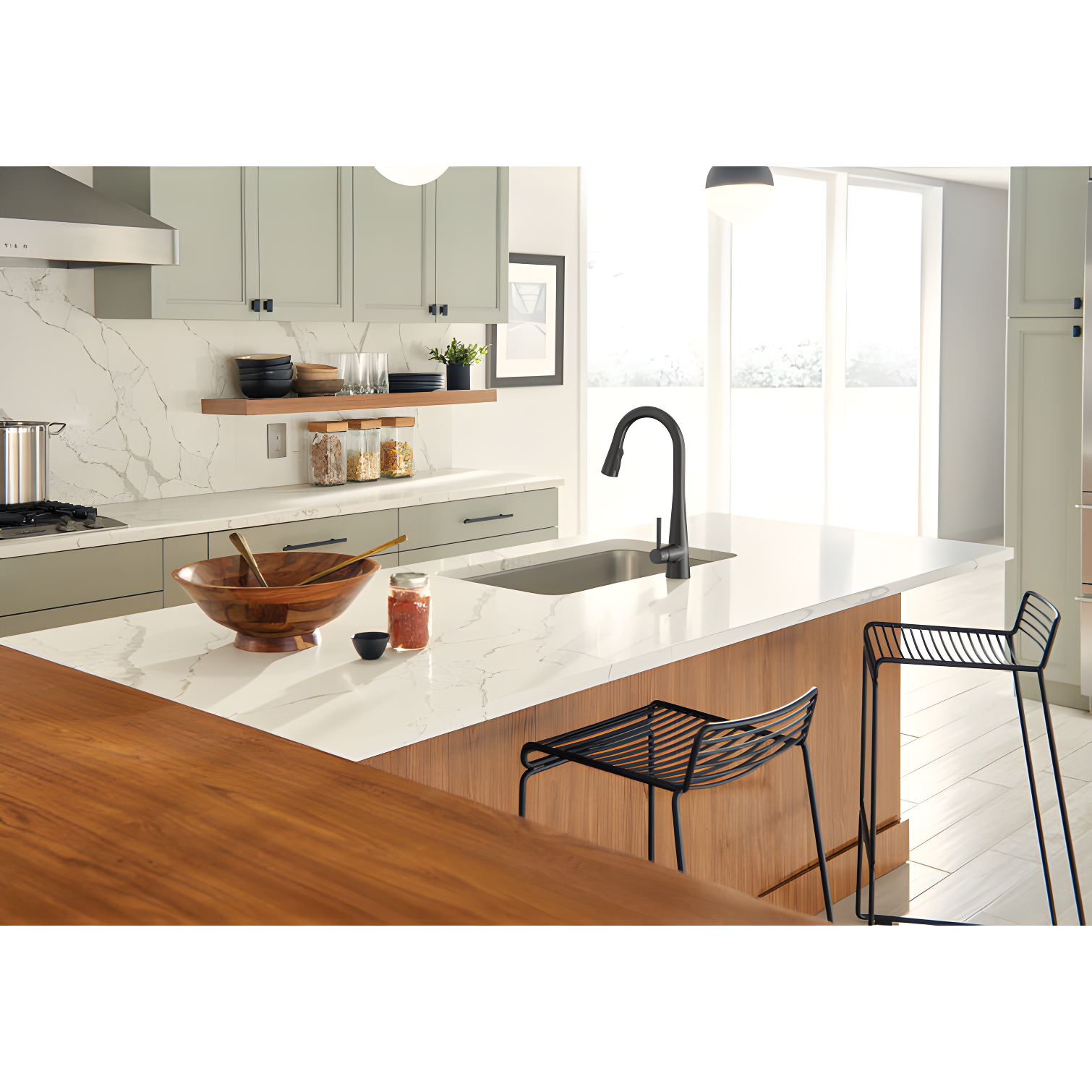 Moen Sleek Pull Down Single Handle Kitchen Faucet with Power Boost Technology and Duralock
