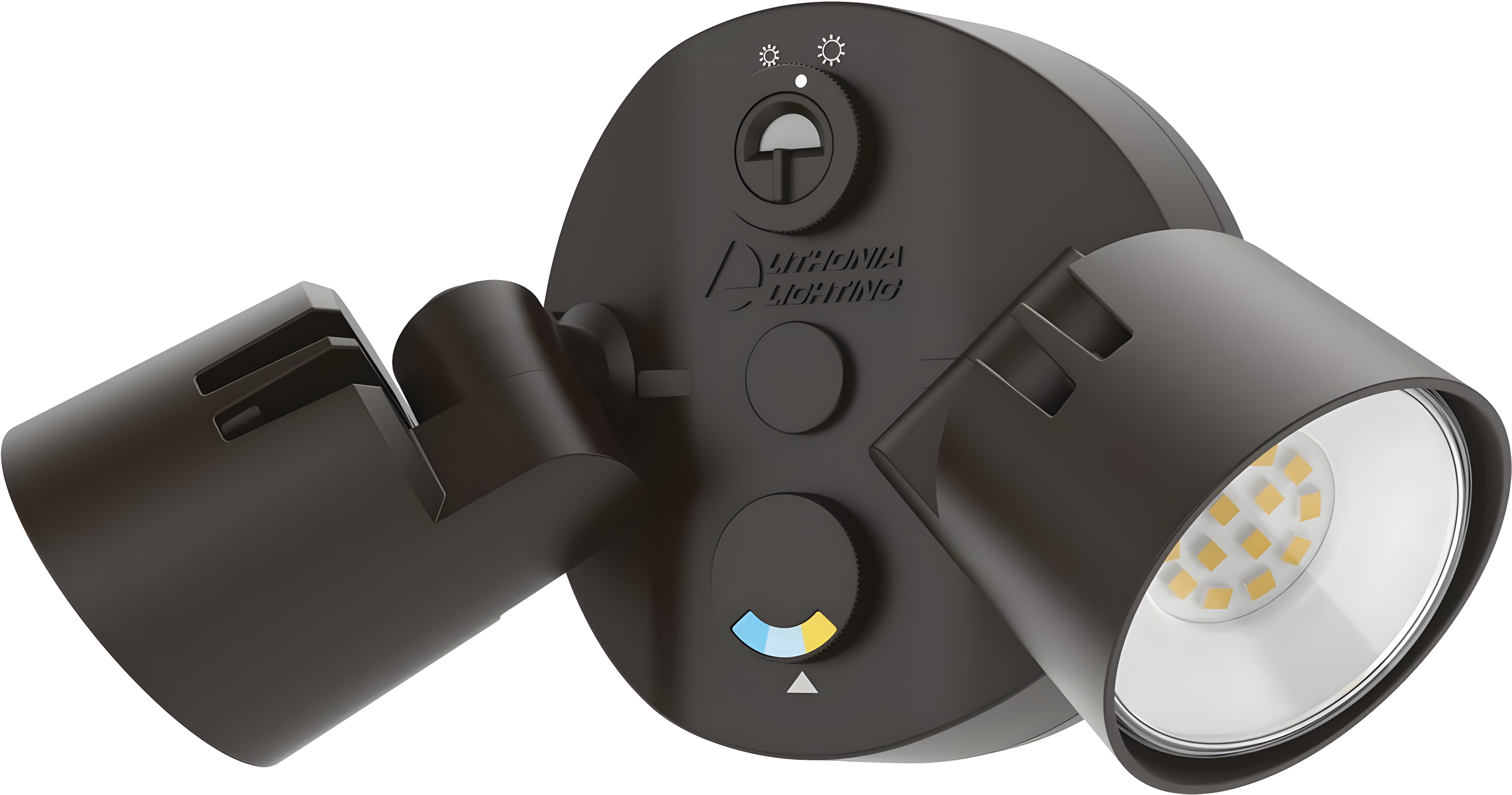 2 - Head Hardwired Dusk to Dawn Outdoor Security Flood Light with Motion Sensor