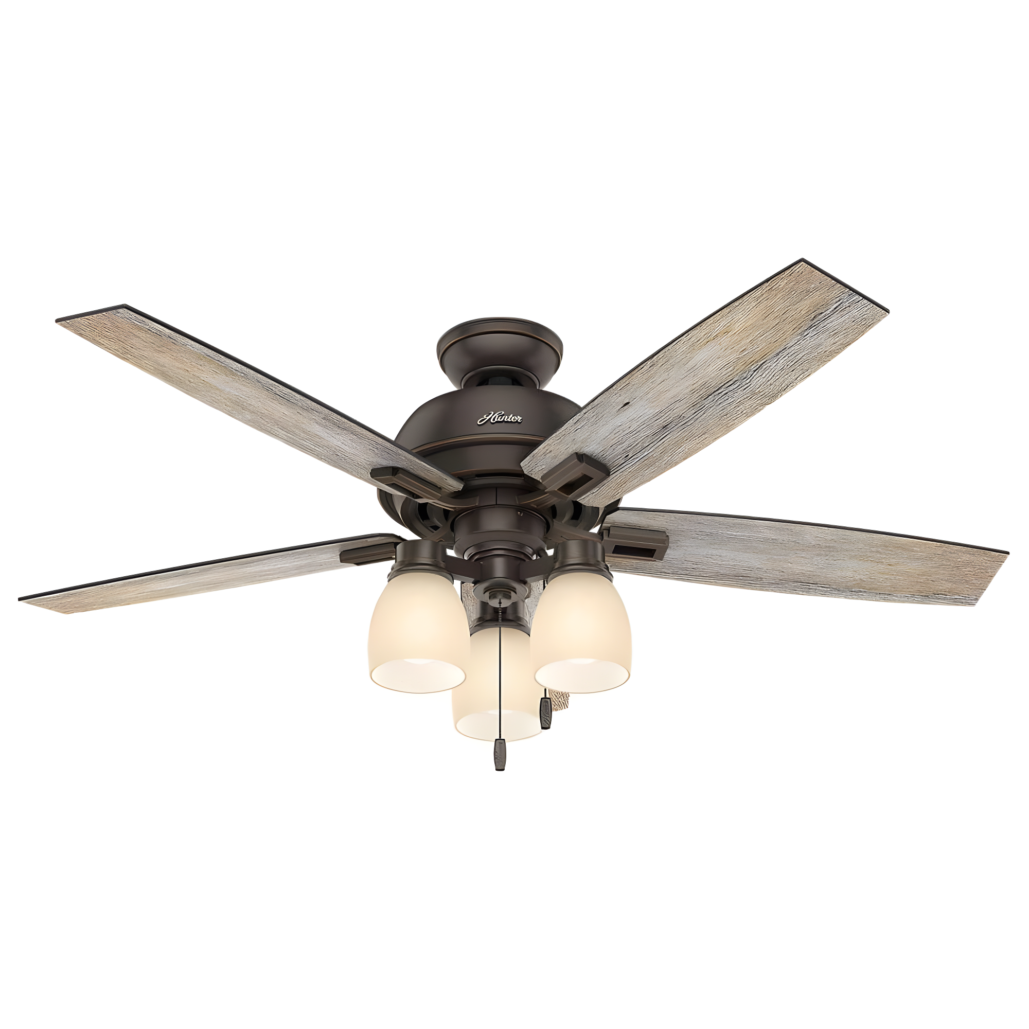 52" Donegan 5 - Blade Standard Ceiling Fan with Pull Chain and Light Kit Included