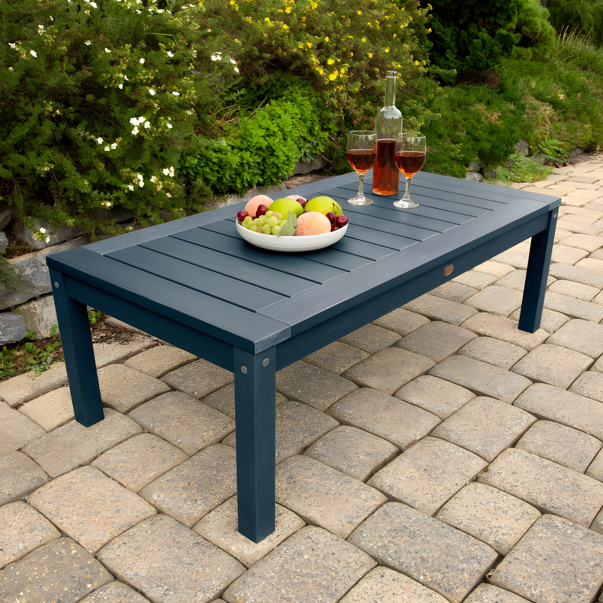 Highwood Adirondack Coffee/Conversation Table - 24" W x 48" L x 16" H, Outdoor, Eco-friendly, Synthetic Wood