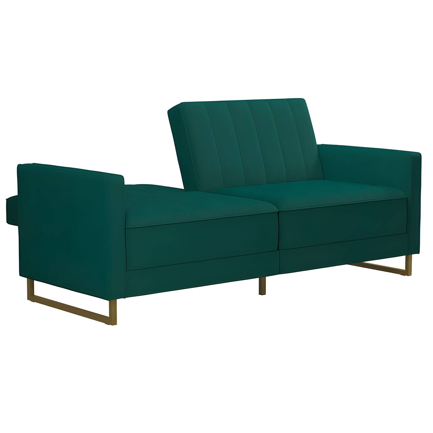 Skylar Full / Double 77'' Velvet Tufted Convertible Sofa
