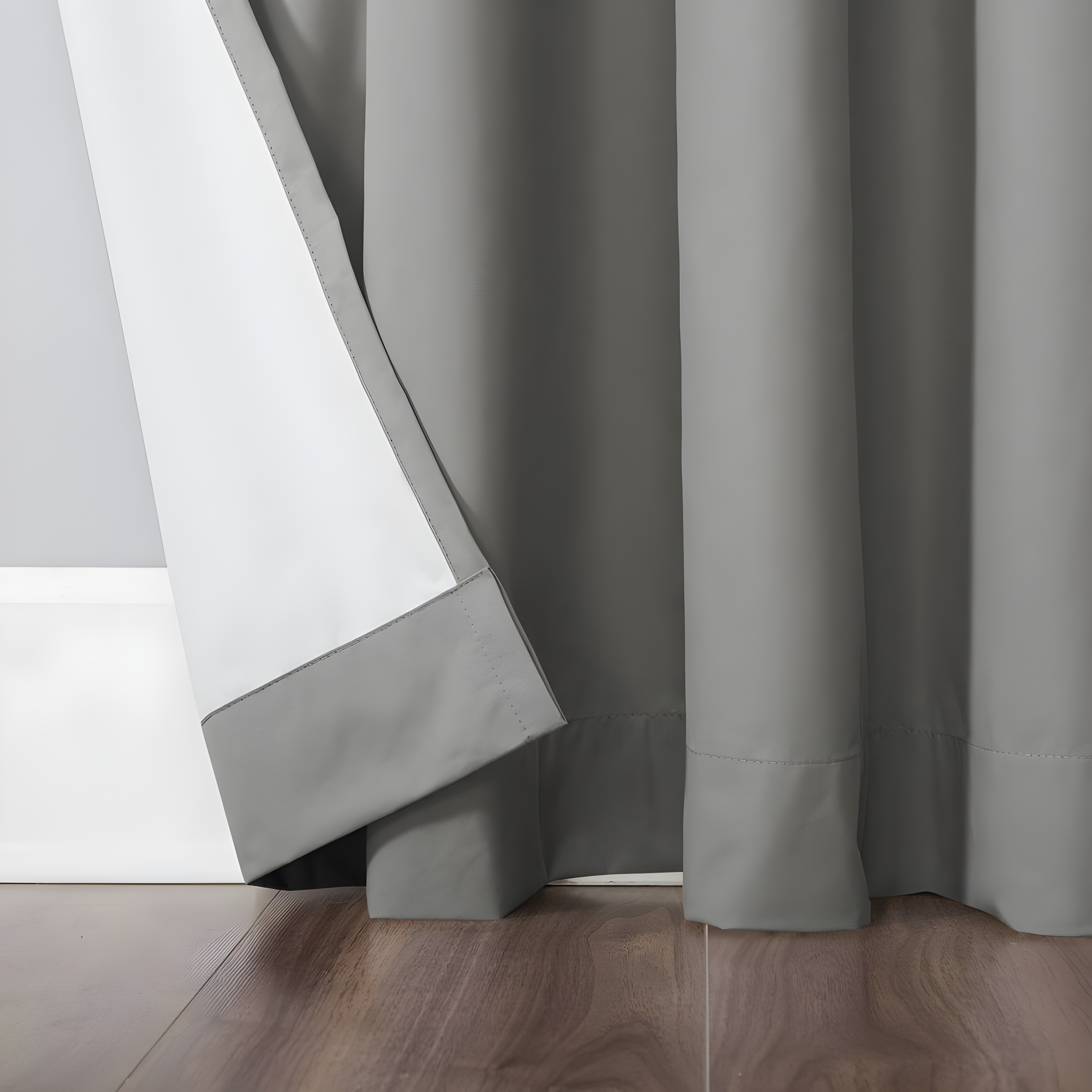 40"x96" Sun Zero 100% Blackout Cyrus Thermal Back Tab Curtain Panel Gray: Modern Indoor Polyester Drapery