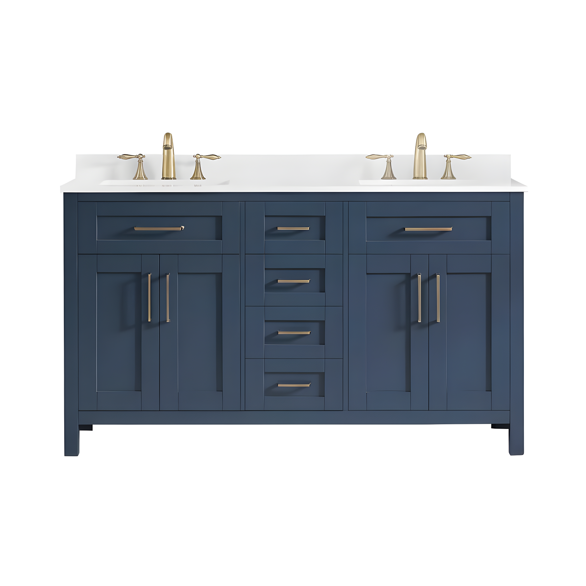 OVE Decors Tahoe 60" Double Bathroom Vanity Set