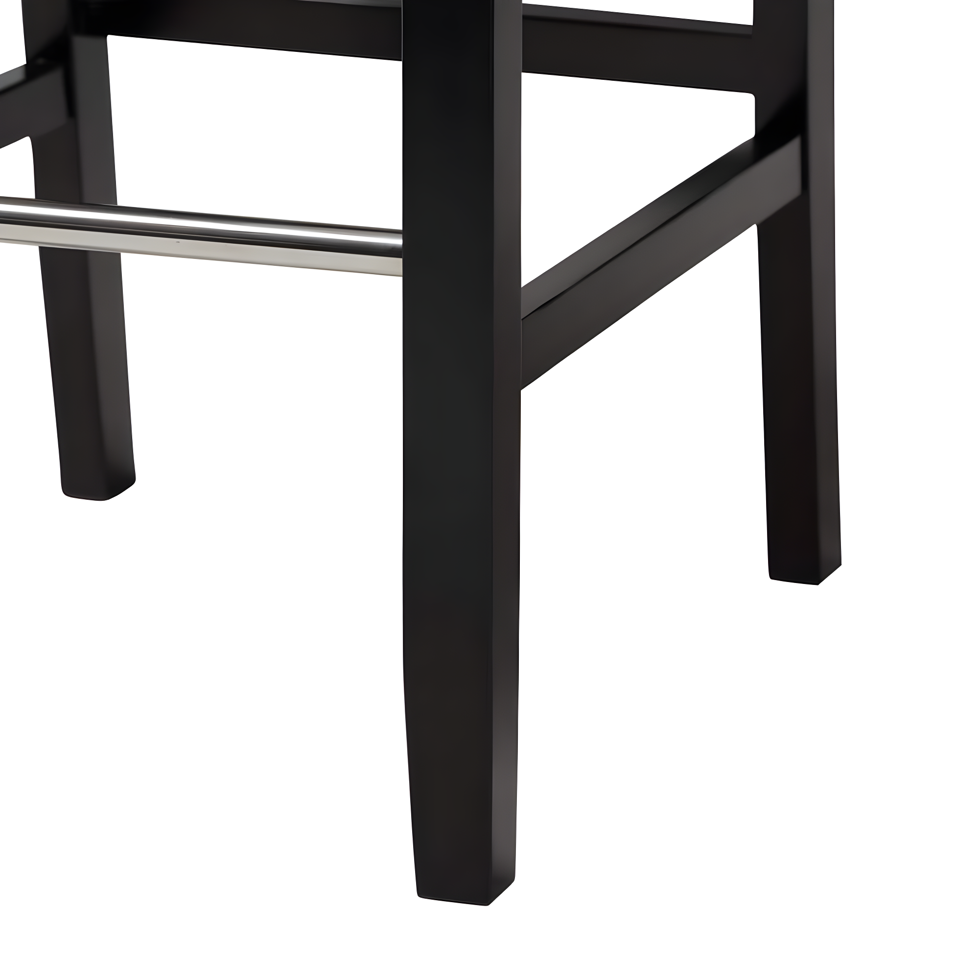 Baxton Studio Libra White Modern Bar Stool with Nail Head Trim (Set of 2)