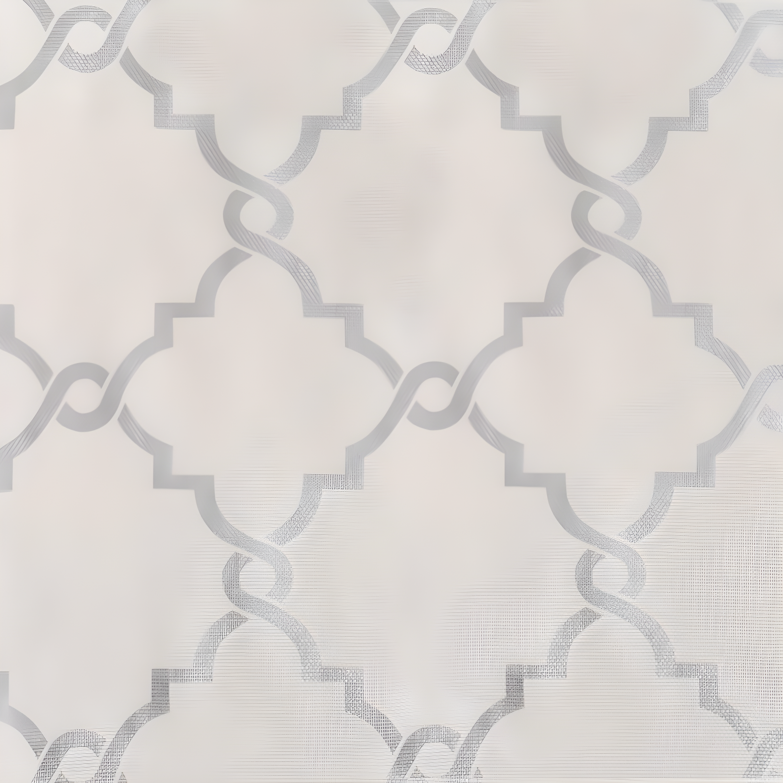 Fretwork Print Grommet Top Window Curtain Panel