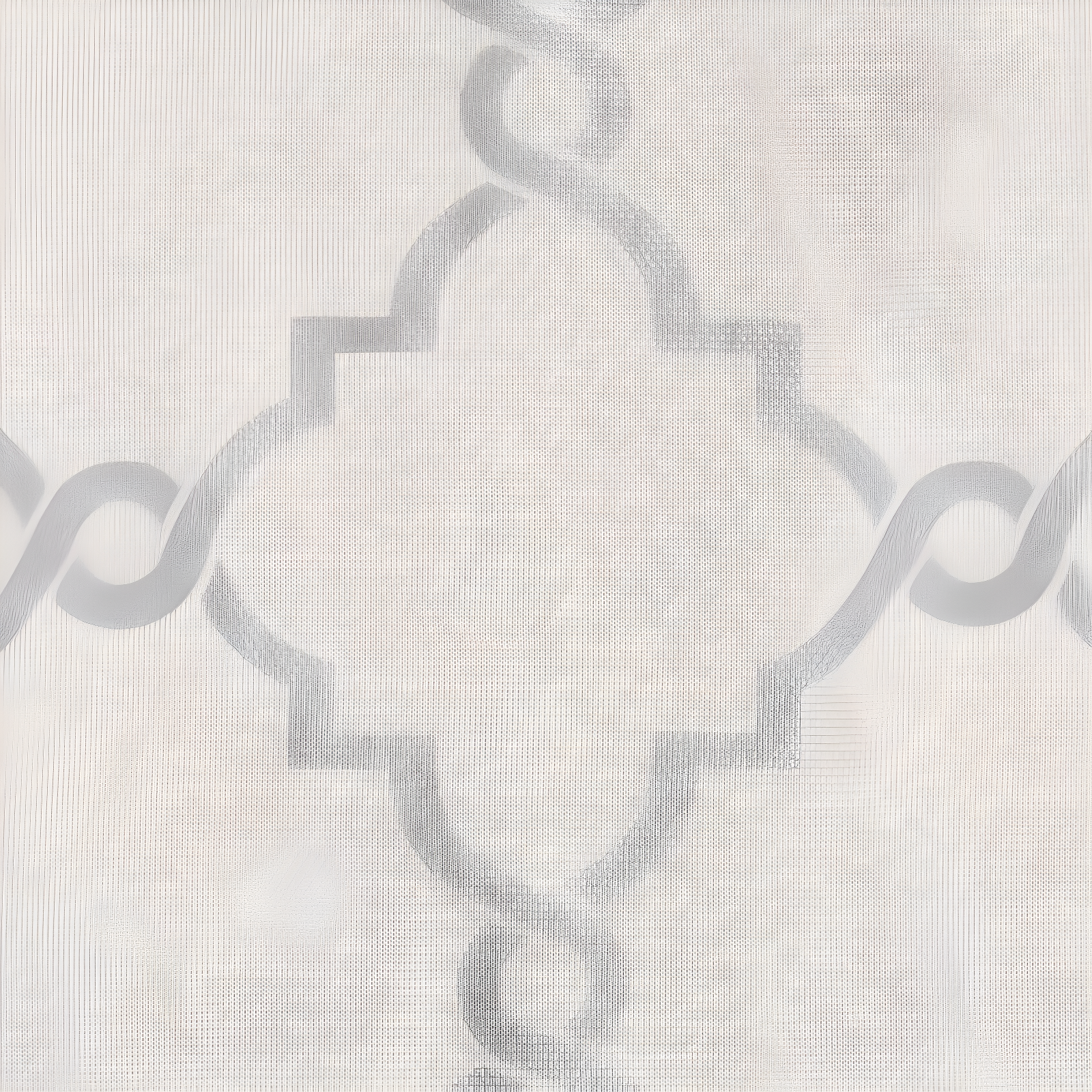 Fretwork Print Grommet Top Window Curtain Panel