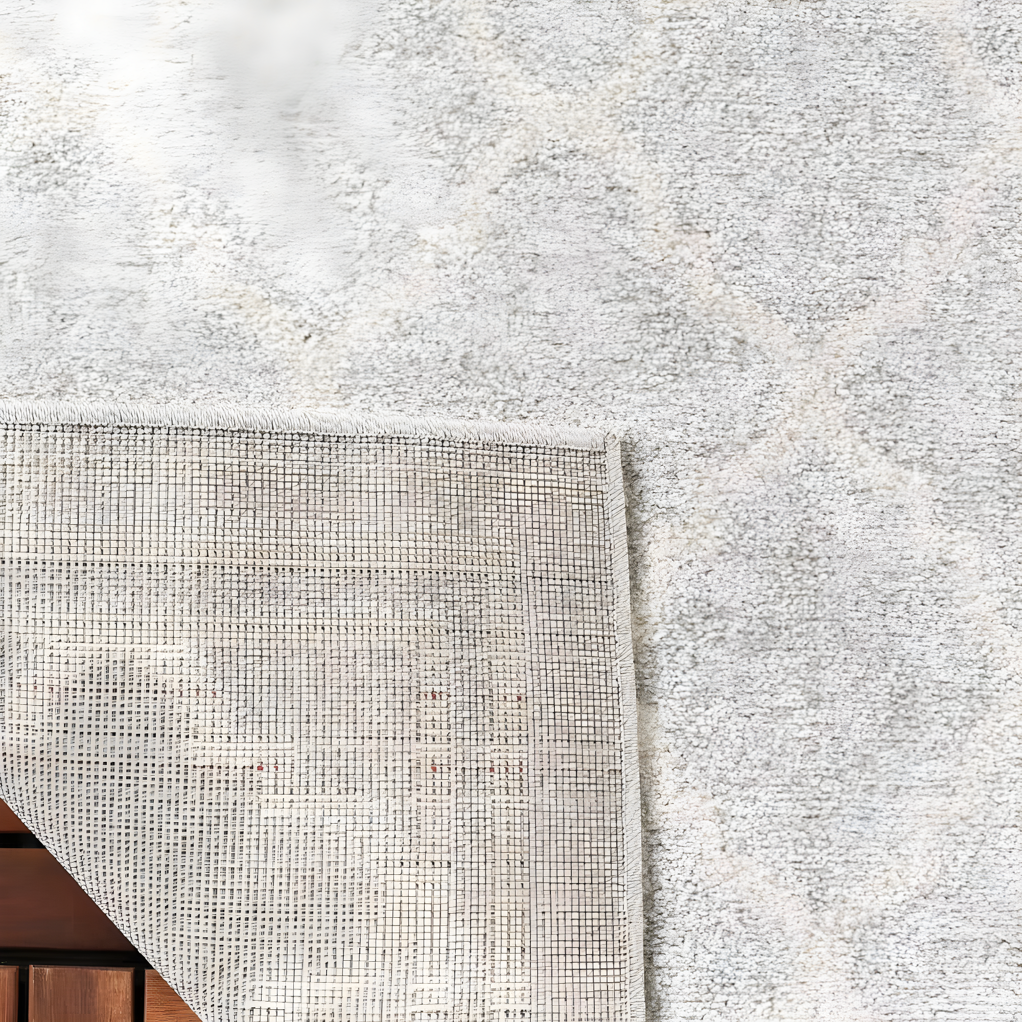 Amherst AMT422 Power Loomed Indoor Area Rug - Light Grey/Beige - 5'x5' - Safavieh