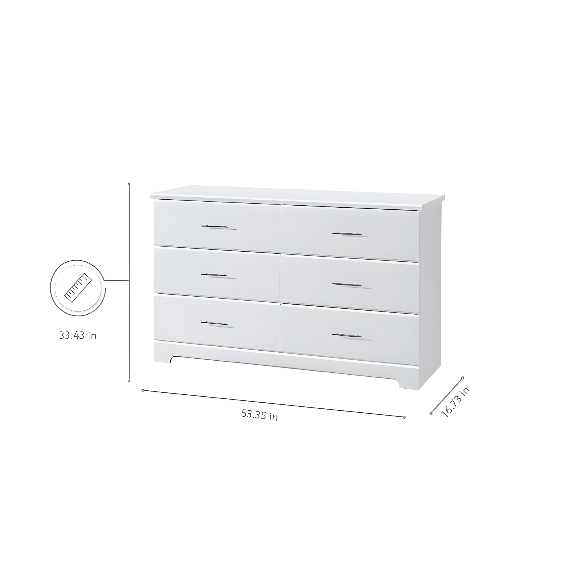 Brookside 6 Drawer Double Dresser