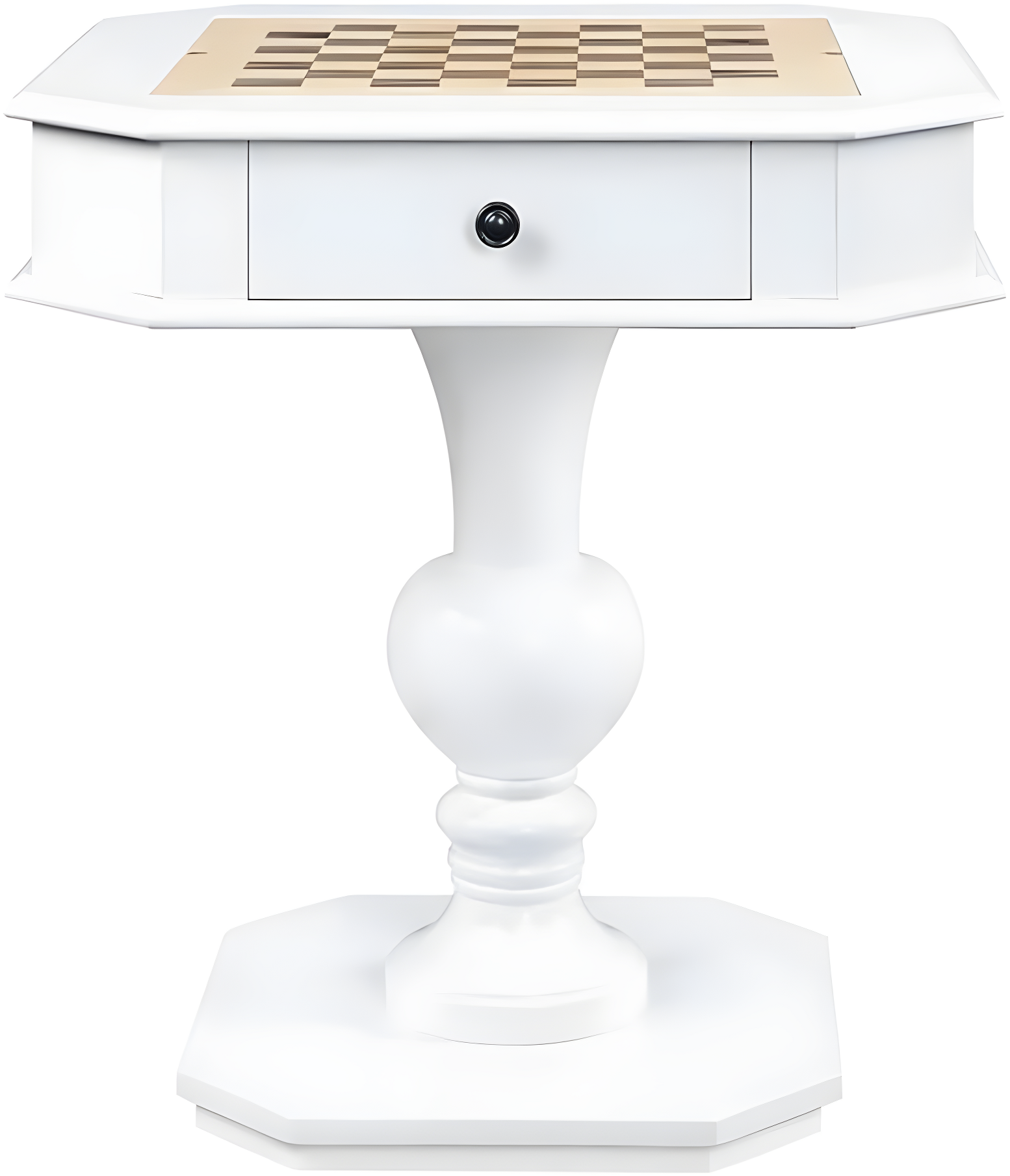 AC00862 - Game Table, White Finish - Galini