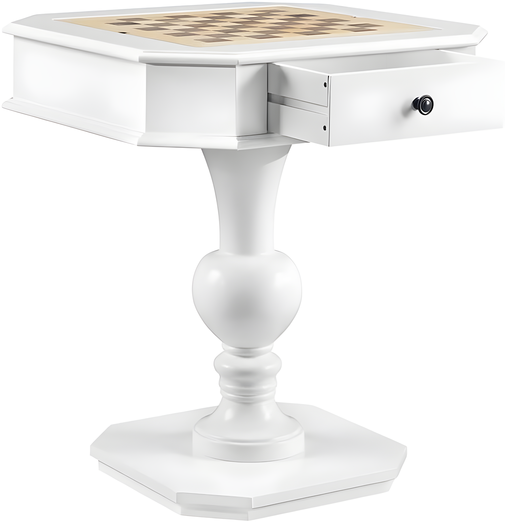 AC00862 - Game Table, White Finish - Galini