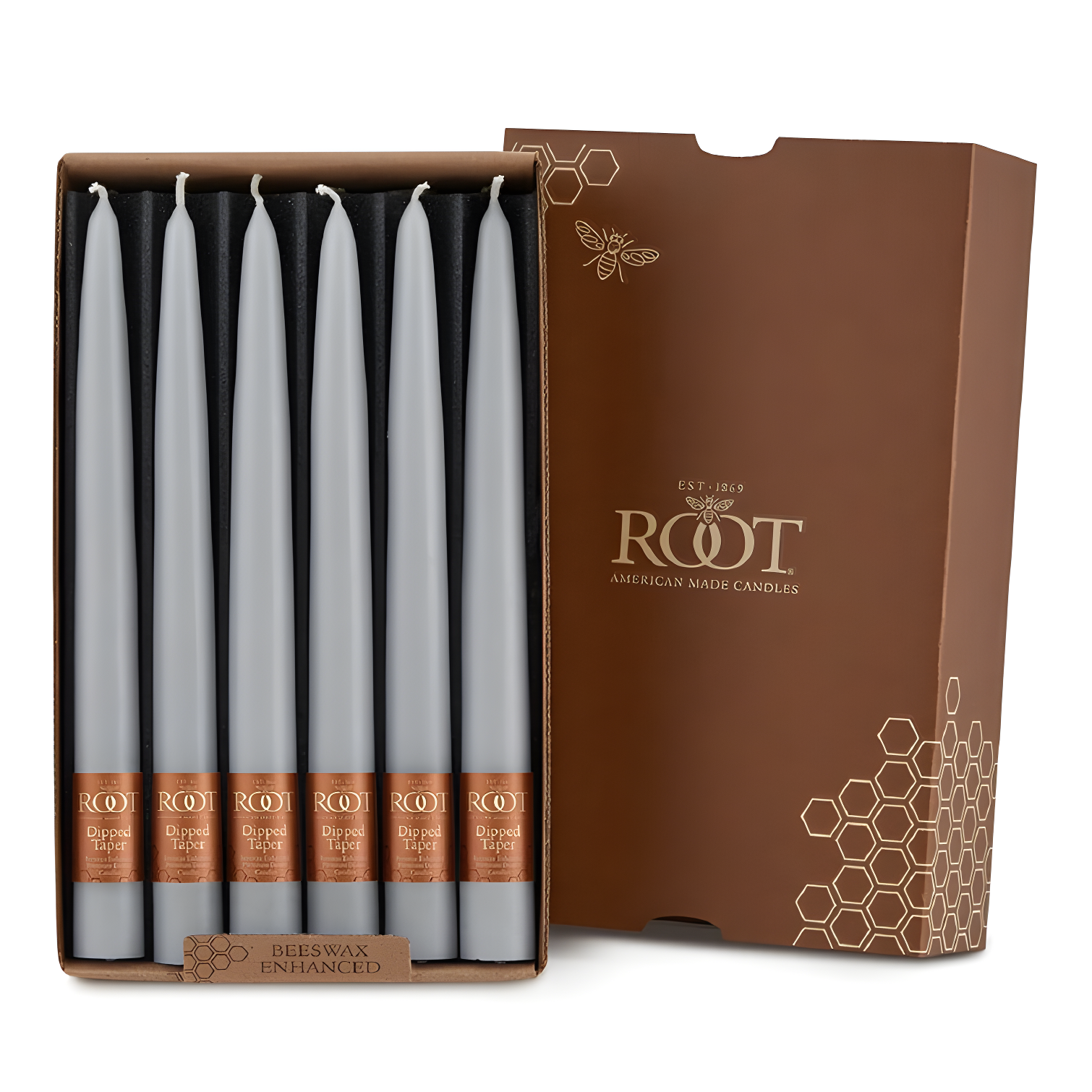 12 Piece Unscented Taper Candle Set