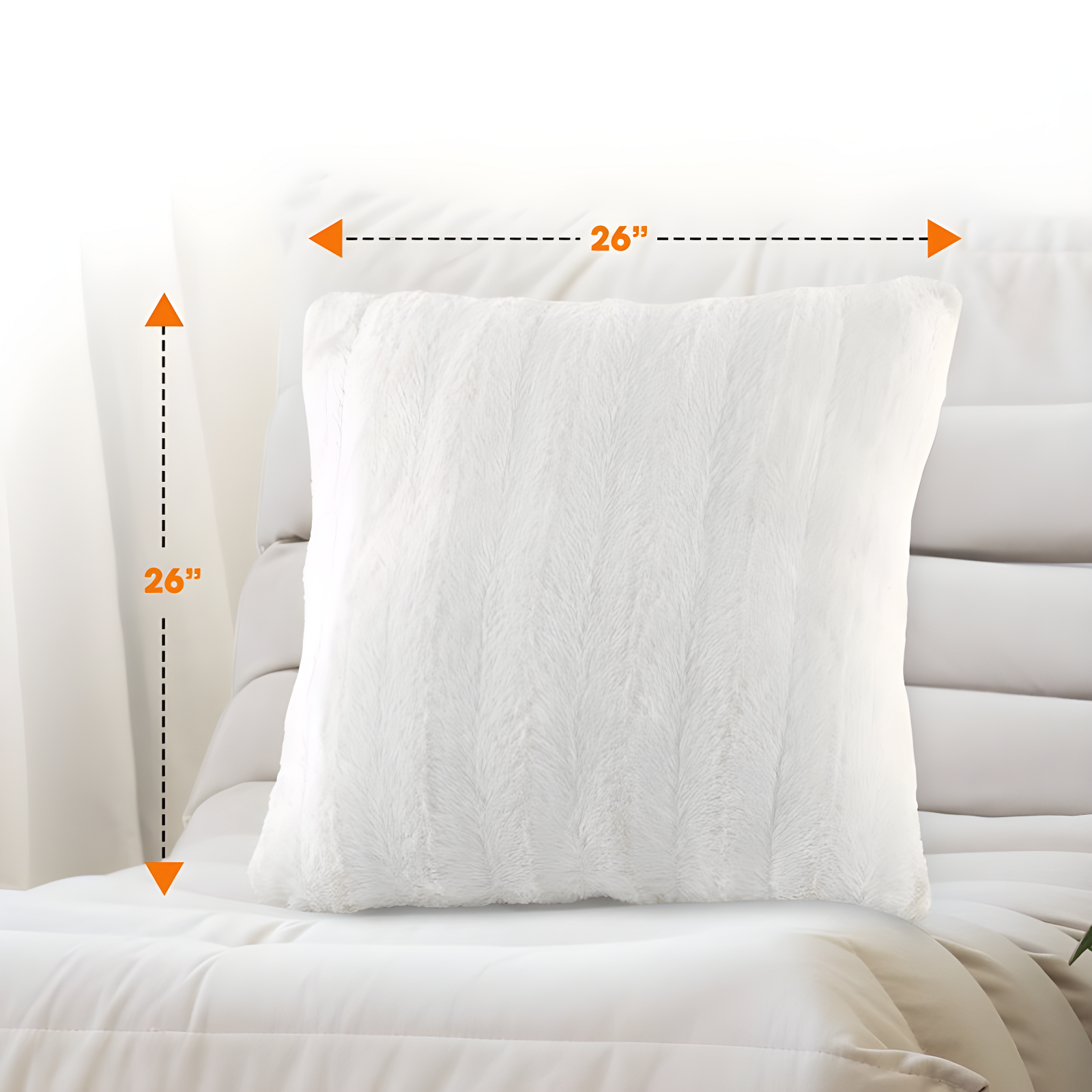 Cheer Collection FRBIN Square Pillow Cover & Insert (Set of 2)