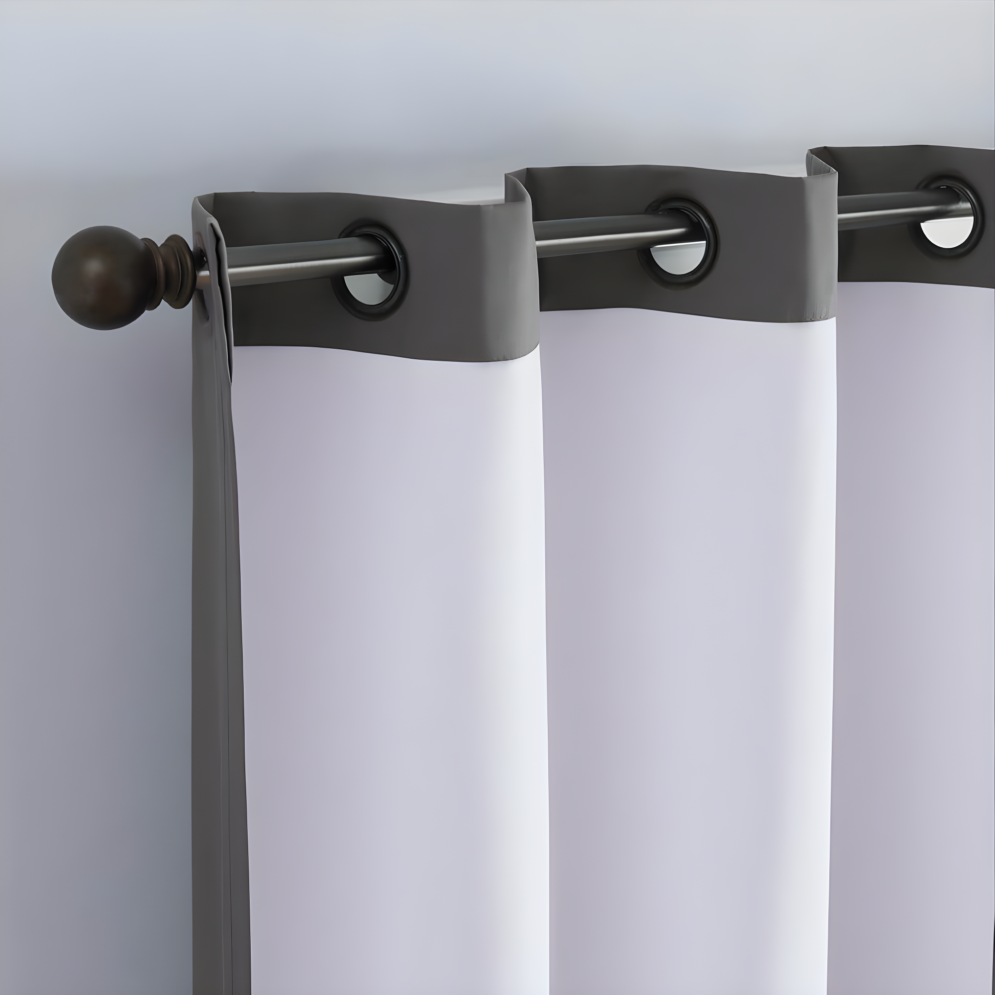 Eclipse Microfiber Blackout Grommet Curtains, Solid Thermaback Window Curtains