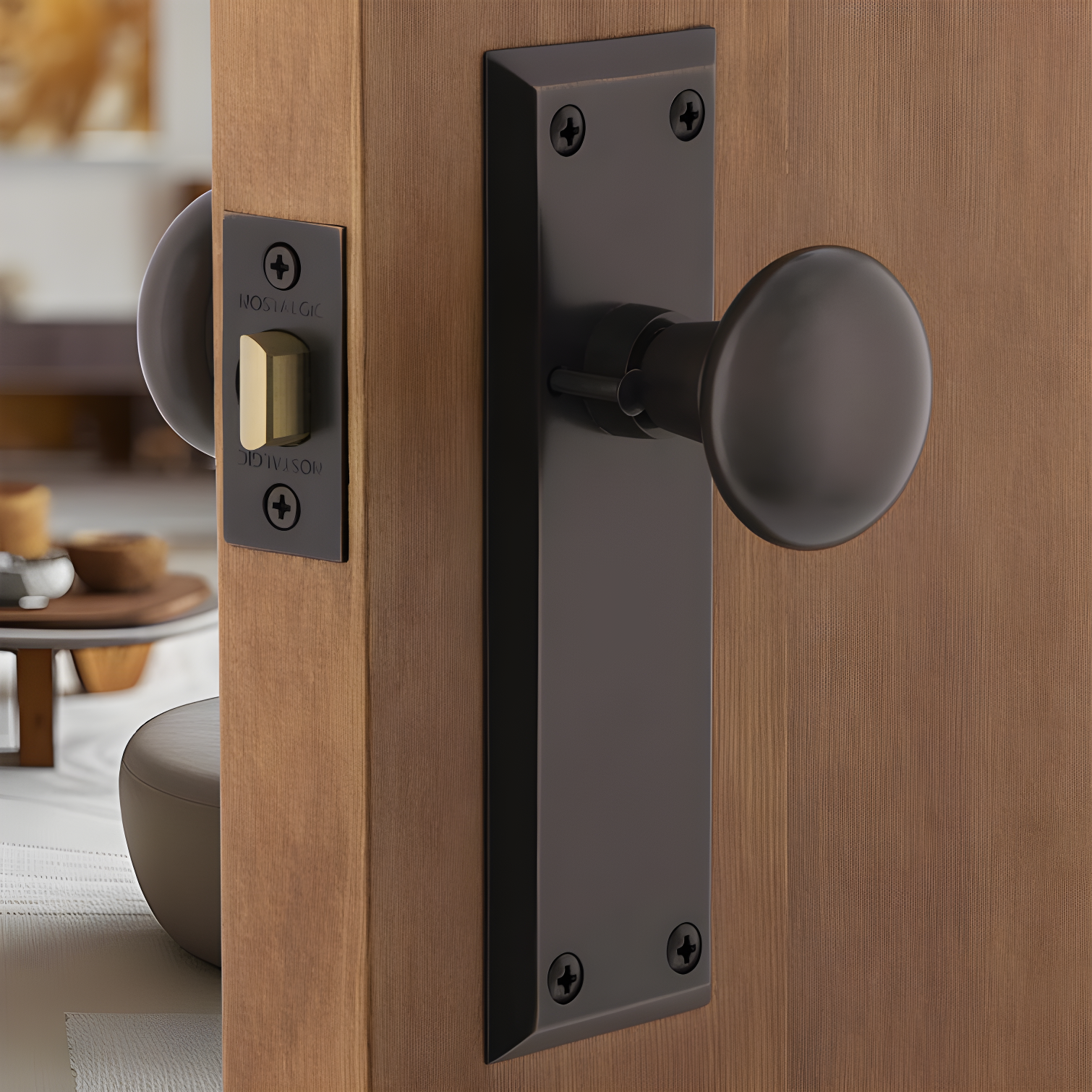 New York Plate with New York Door Knob