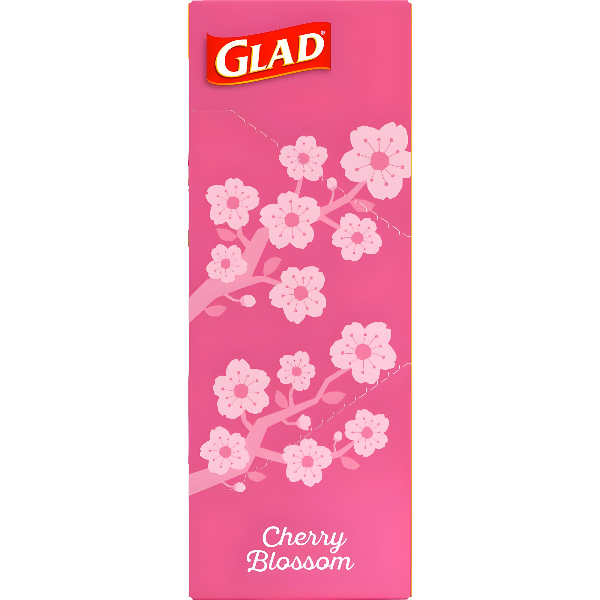 Glad Small Drawstring Trash Bags - Cherry Blossom - 34ct/4gal