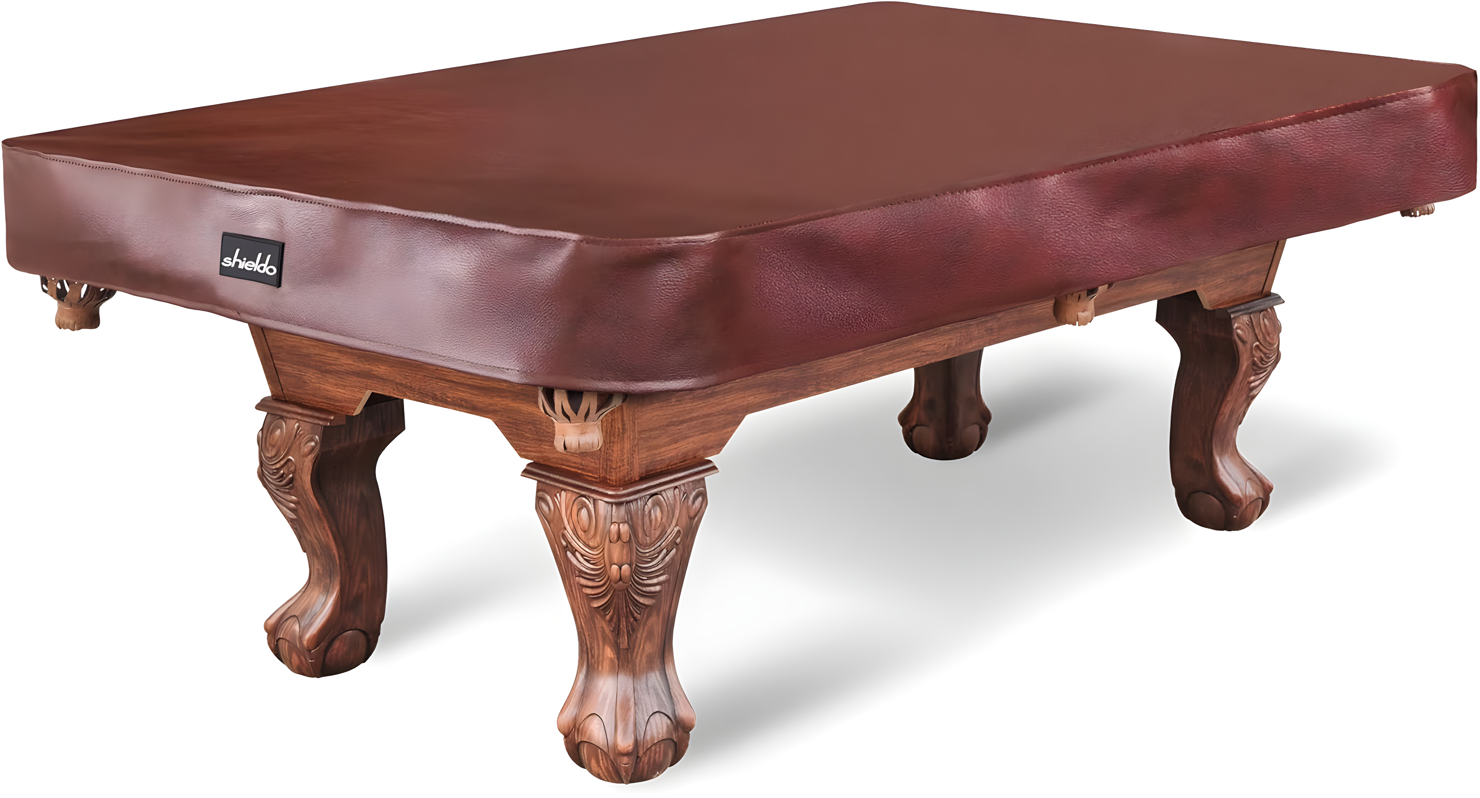 GSE Games & Sports Expert GSE 9' Brown leatheretteette Pool Table Cover, Tearproof Heavy-Duty Billiard Table Cover