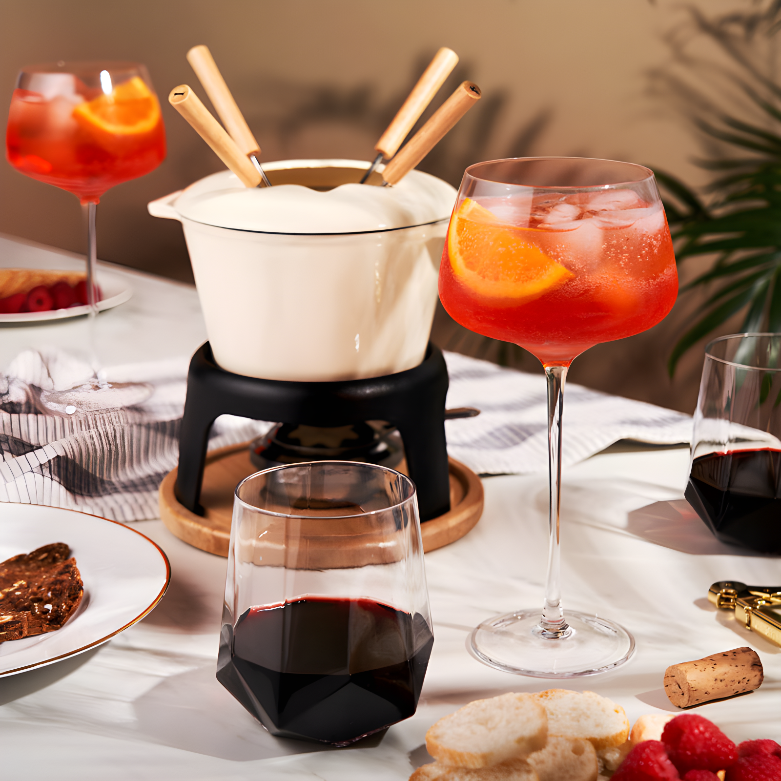 Twine Cast Iron Fondue Set