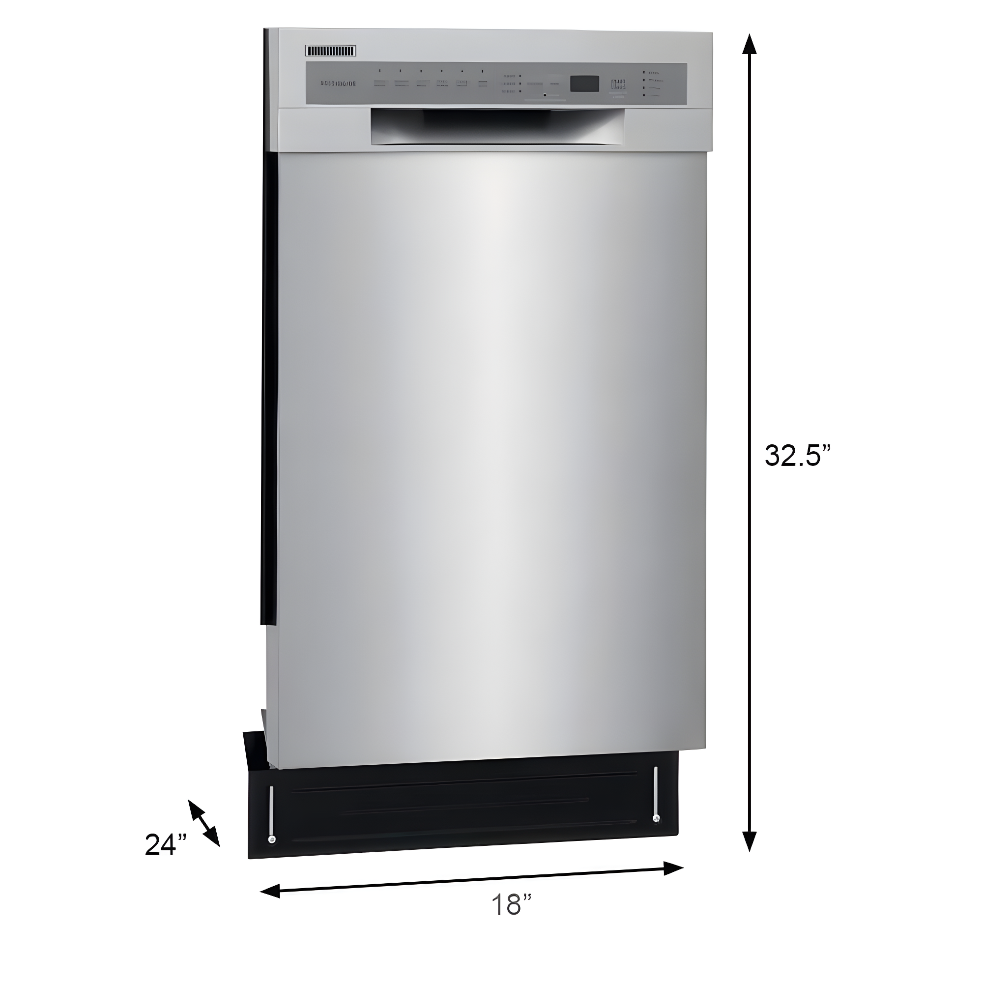 Frigidaire Frigidaire Series 18" 52 dBA Built-in Full Console Dishwasher with Cycle Status Indicators FFBD1831US