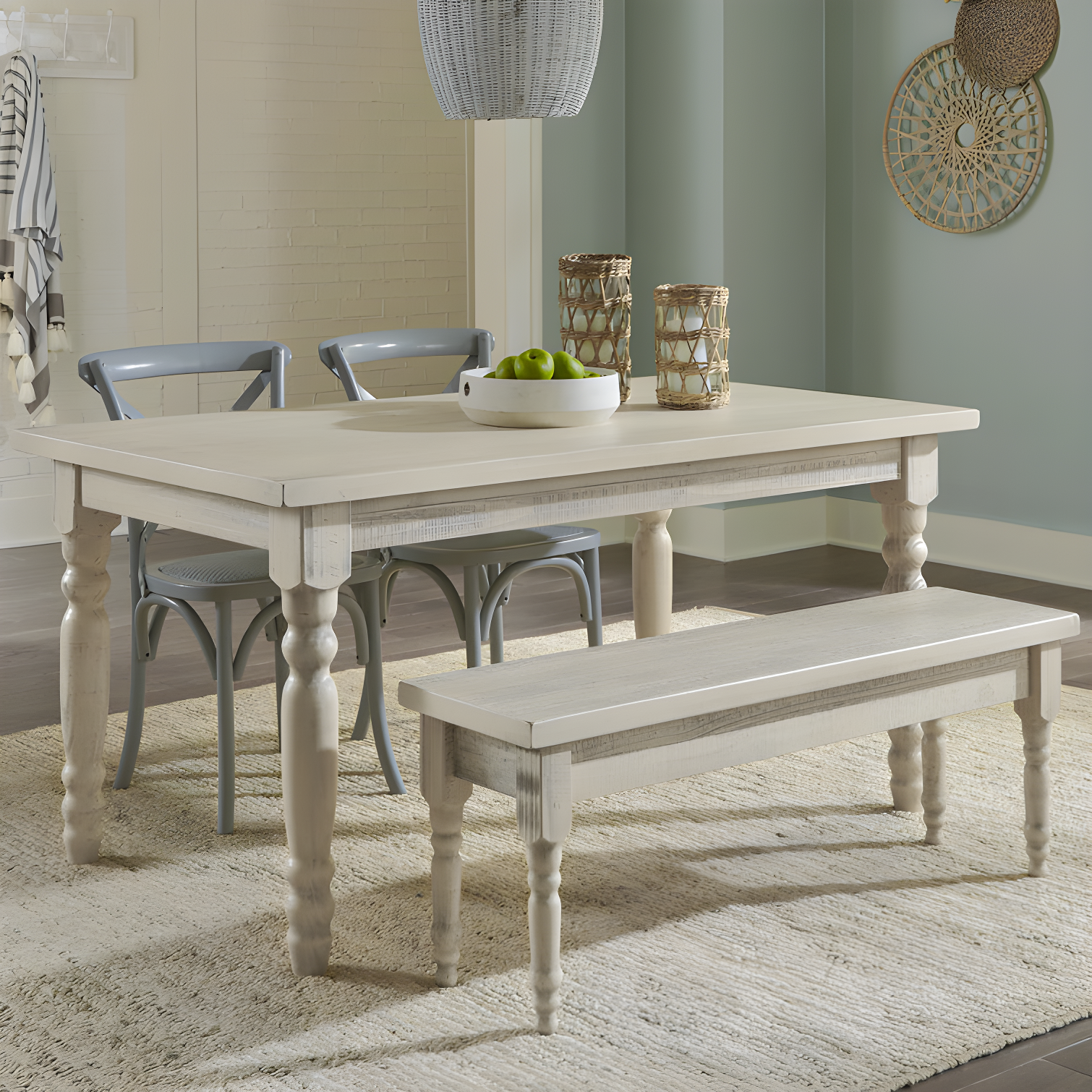 Valerie Pine Solid Wood Dining Table
