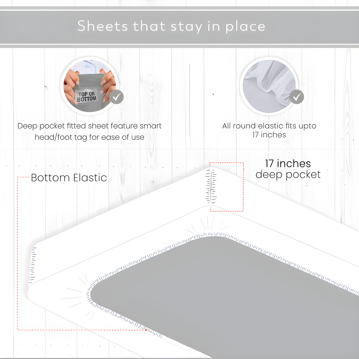 Color Sense 100% Cotton Lightweight Percale Weave Sheet Set