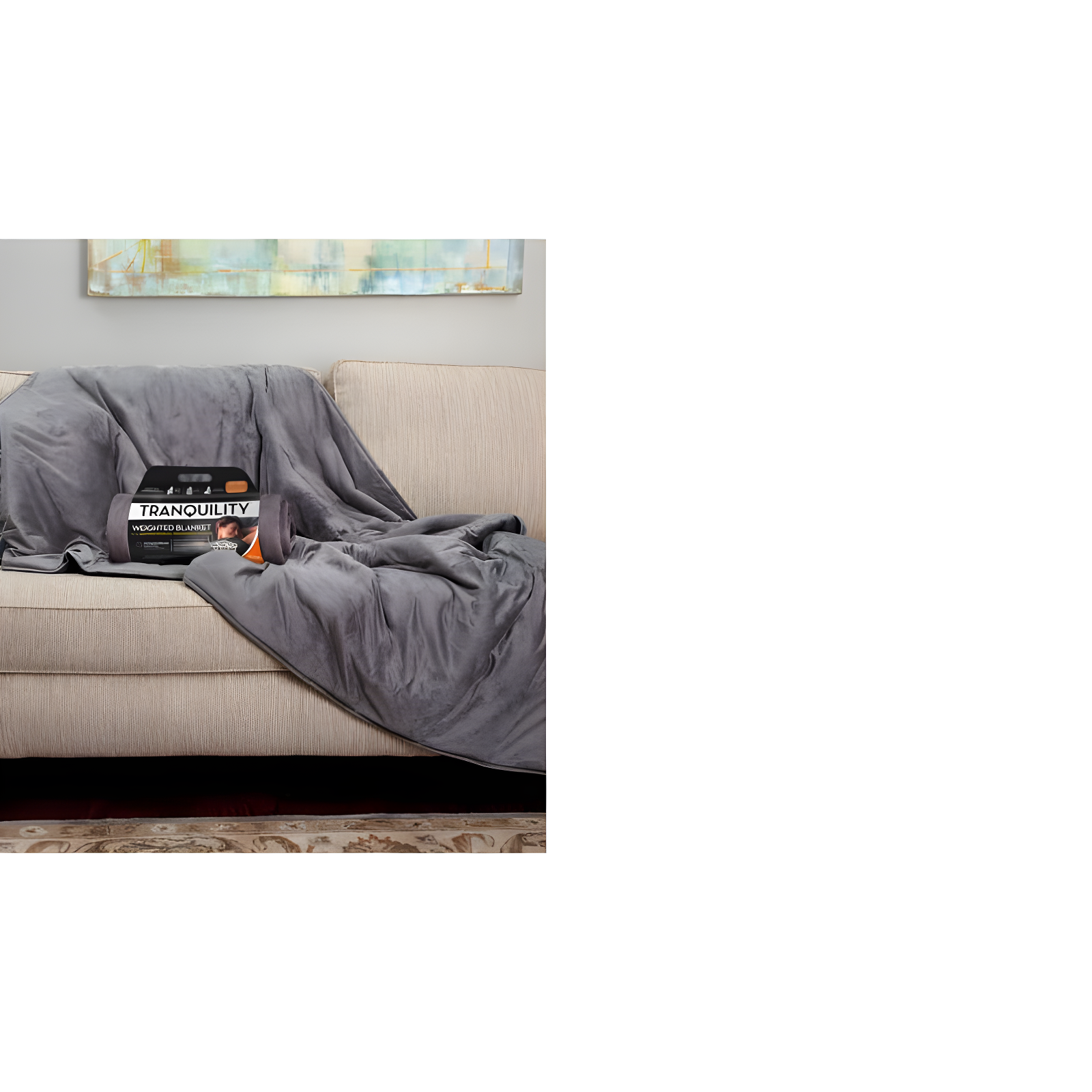 48"x72" 15lbs Temperature Balancing Weighted Blanket Gray - Tranquility