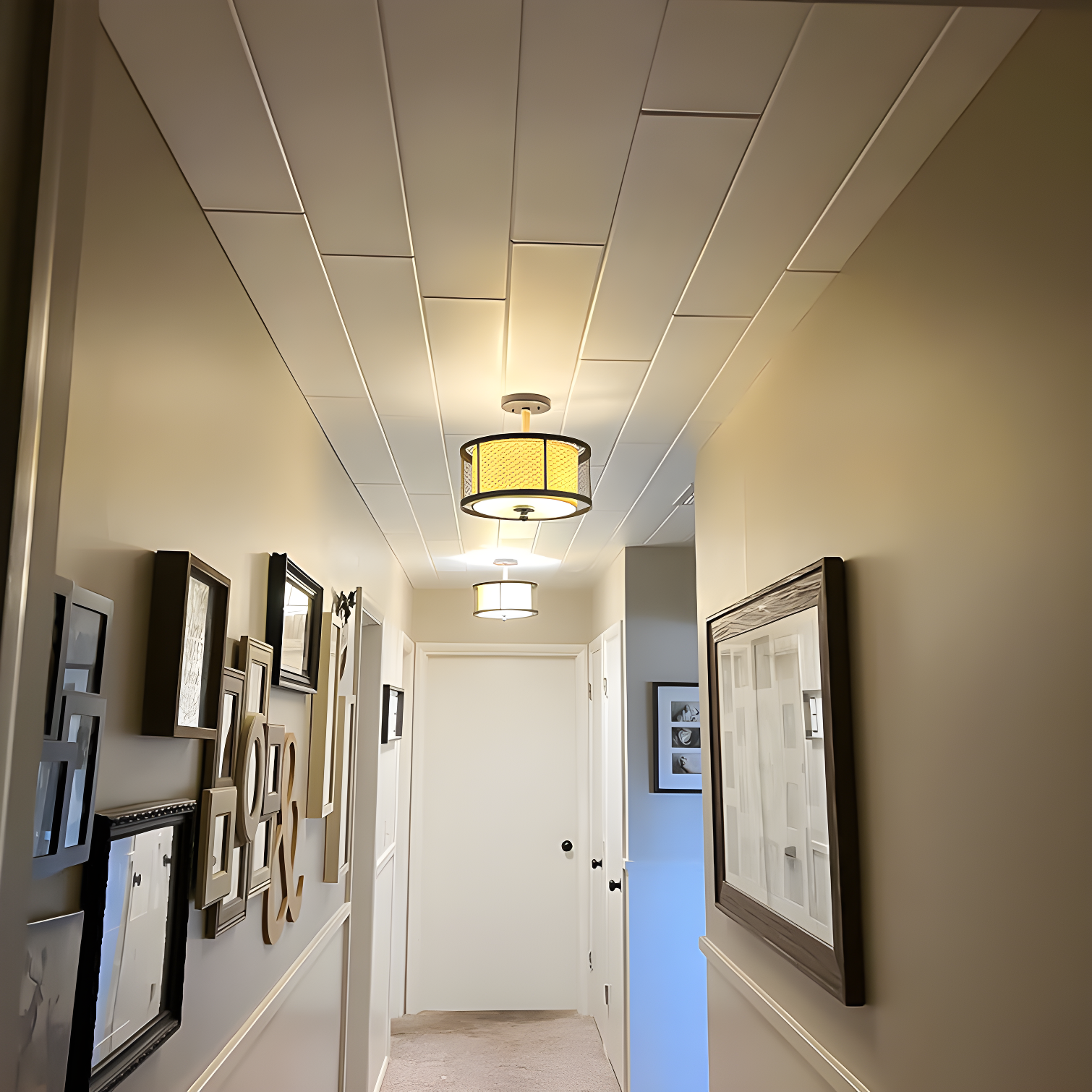 Foam Wood Glue-Up Ceiling Planks 39 in. x 6 in.