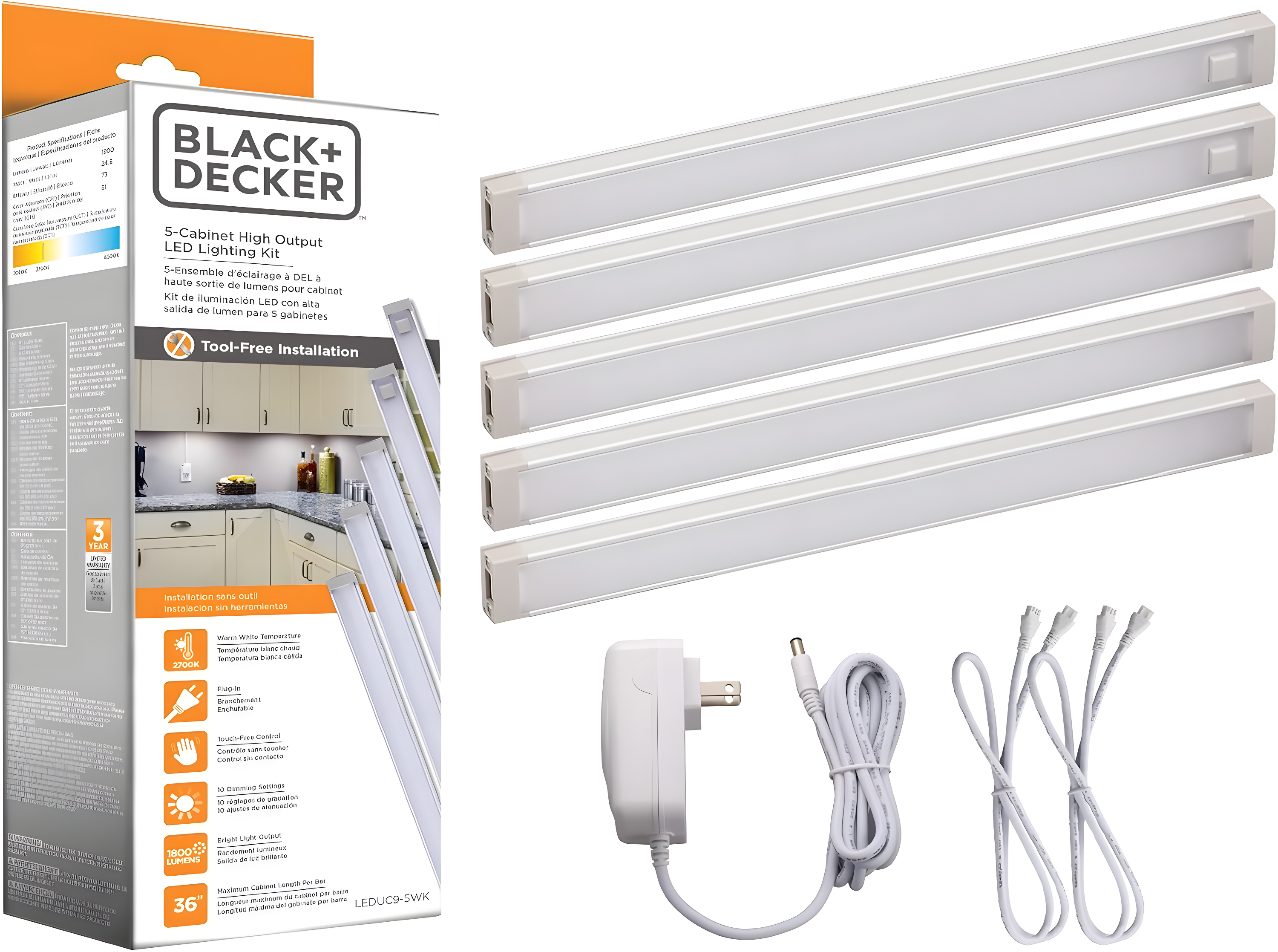 LED 9'' Under Cabinet Linkable Light Bar
