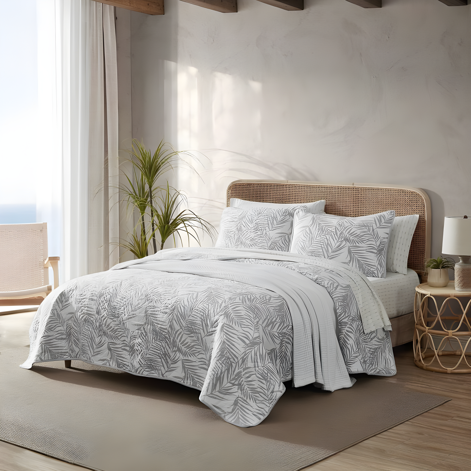 Tommy Bahama Home Tommy Bahama Palmday Cotton Reversible Quilt Set