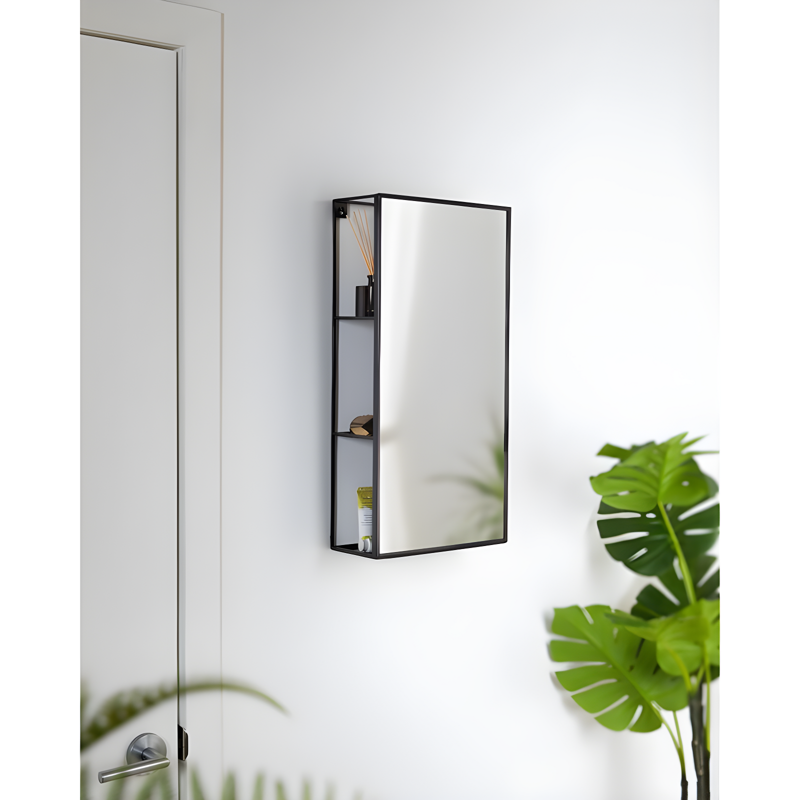 Cubiko Storage Wall Mirror
