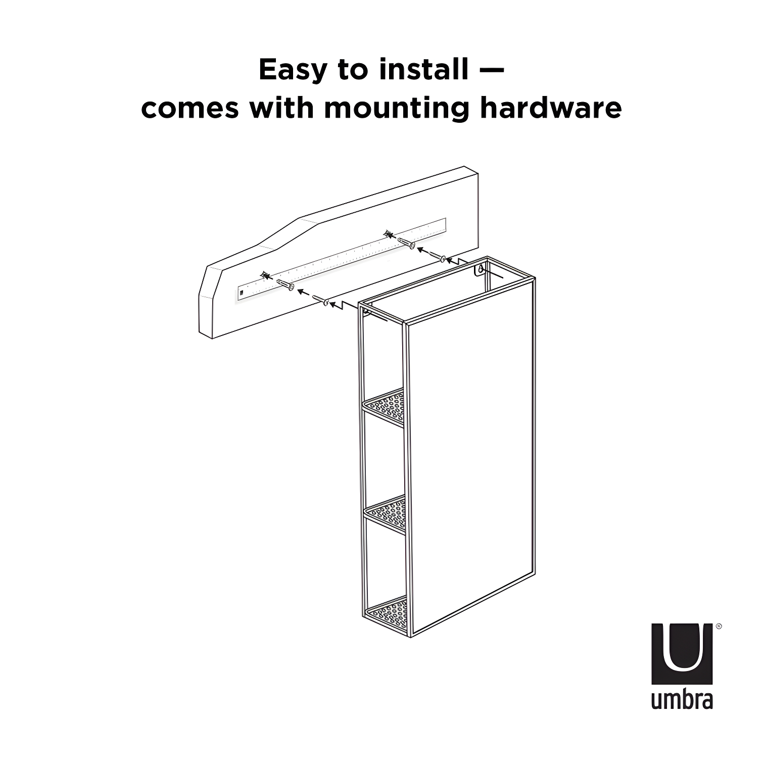 Cubiko Storage Wall Mirror