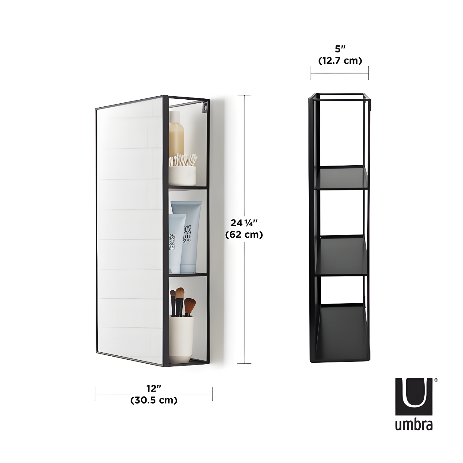 Cubiko Storage Wall Mirror