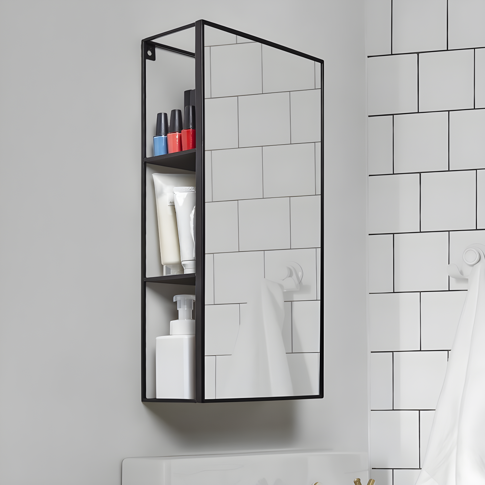Cubiko Storage Wall Mirror