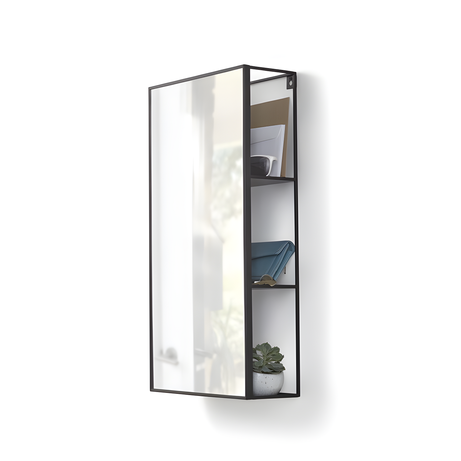 Cubiko Storage Wall Mirror