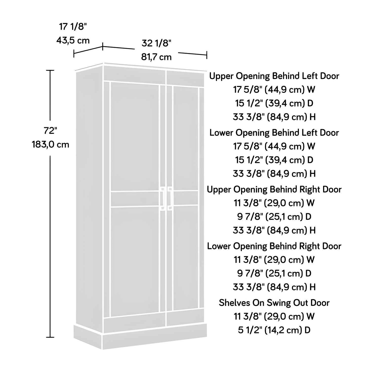 Brosnan 32.17'' Wide 11 - Shelf Storage Cabinet