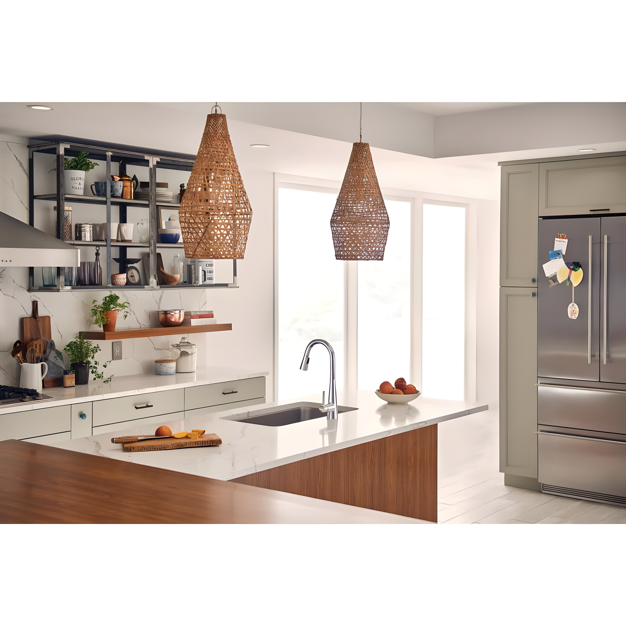Moen Sleek Pull Down Single Handle Kitchen Faucet with Power Boost Technology and Duralock