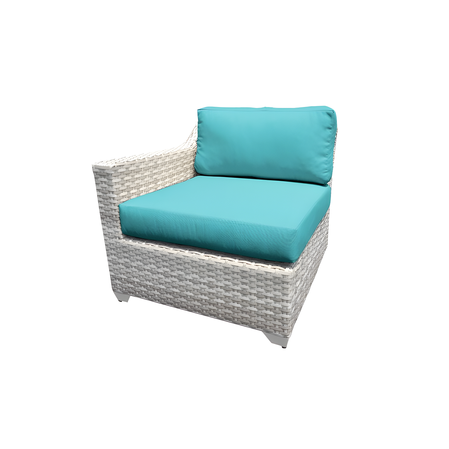Bannister 64'' Wicker Outdoor Loveseat