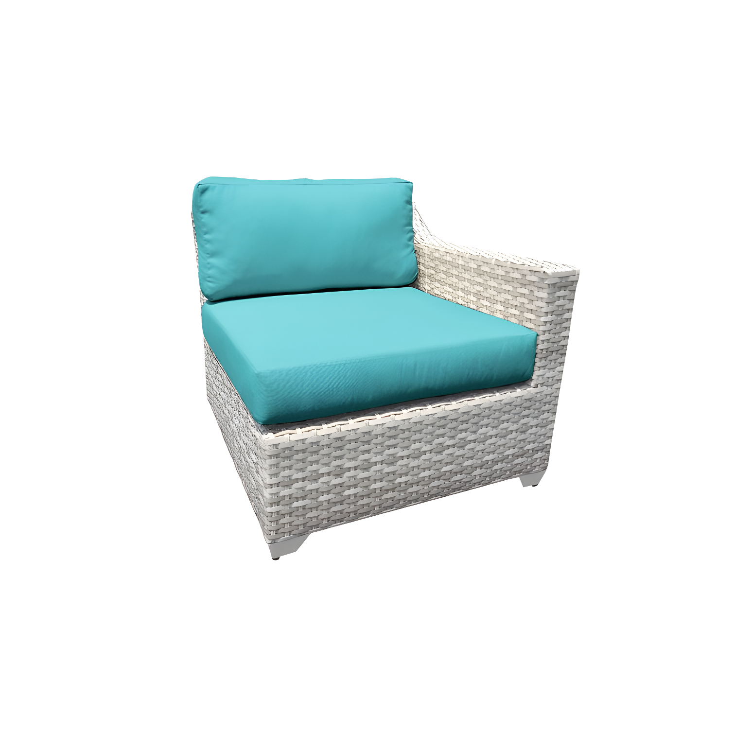 Bannister 64'' Wicker Outdoor Loveseat