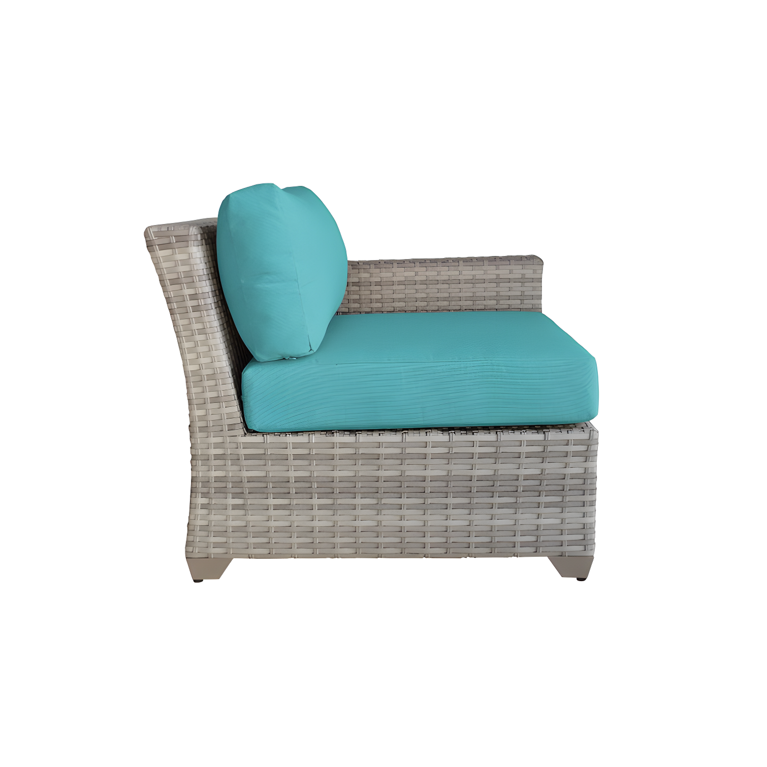 Bannister 64'' Wicker Outdoor Loveseat