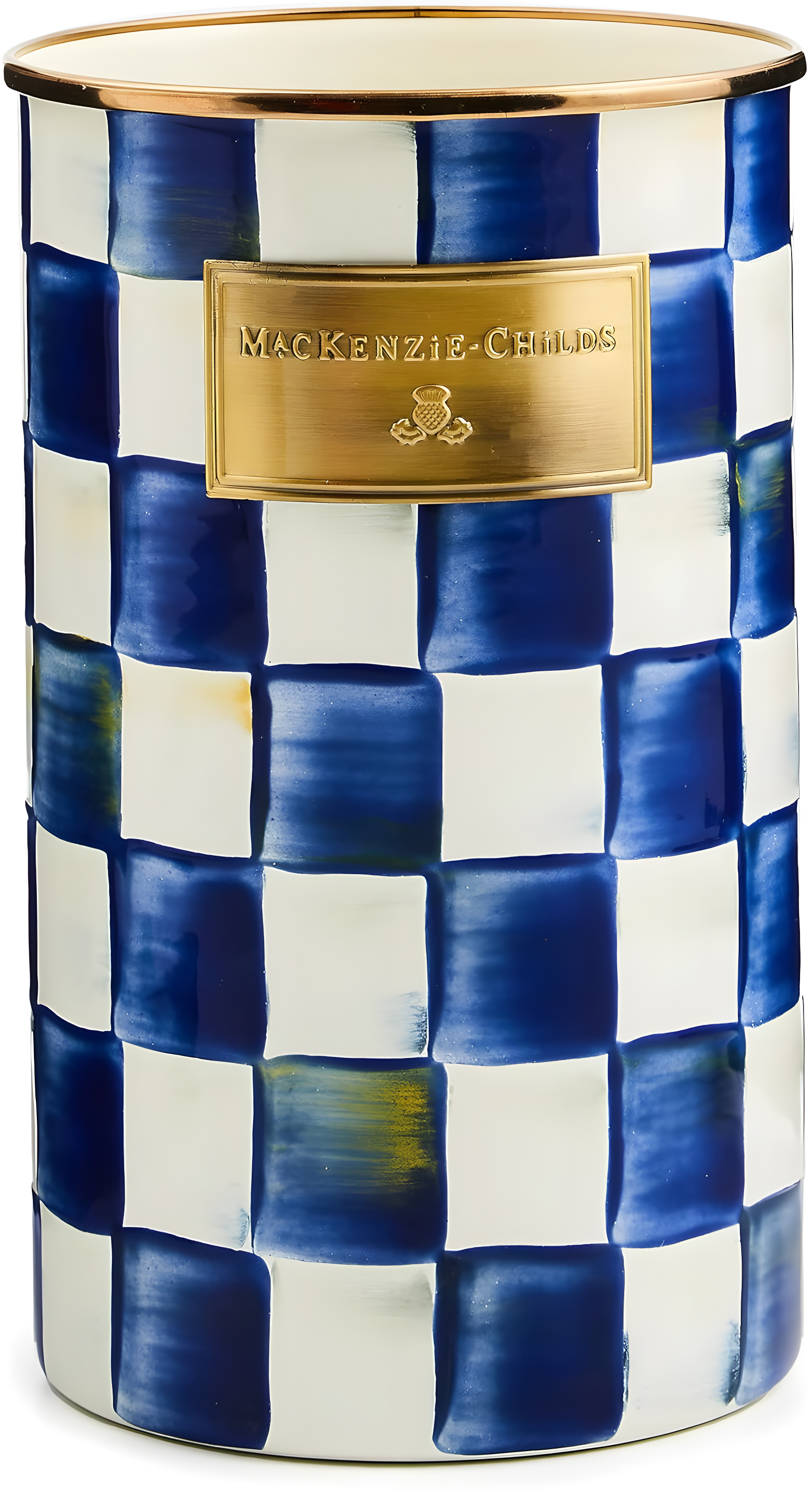 MacKenzie-Childs Check Utensil Crock