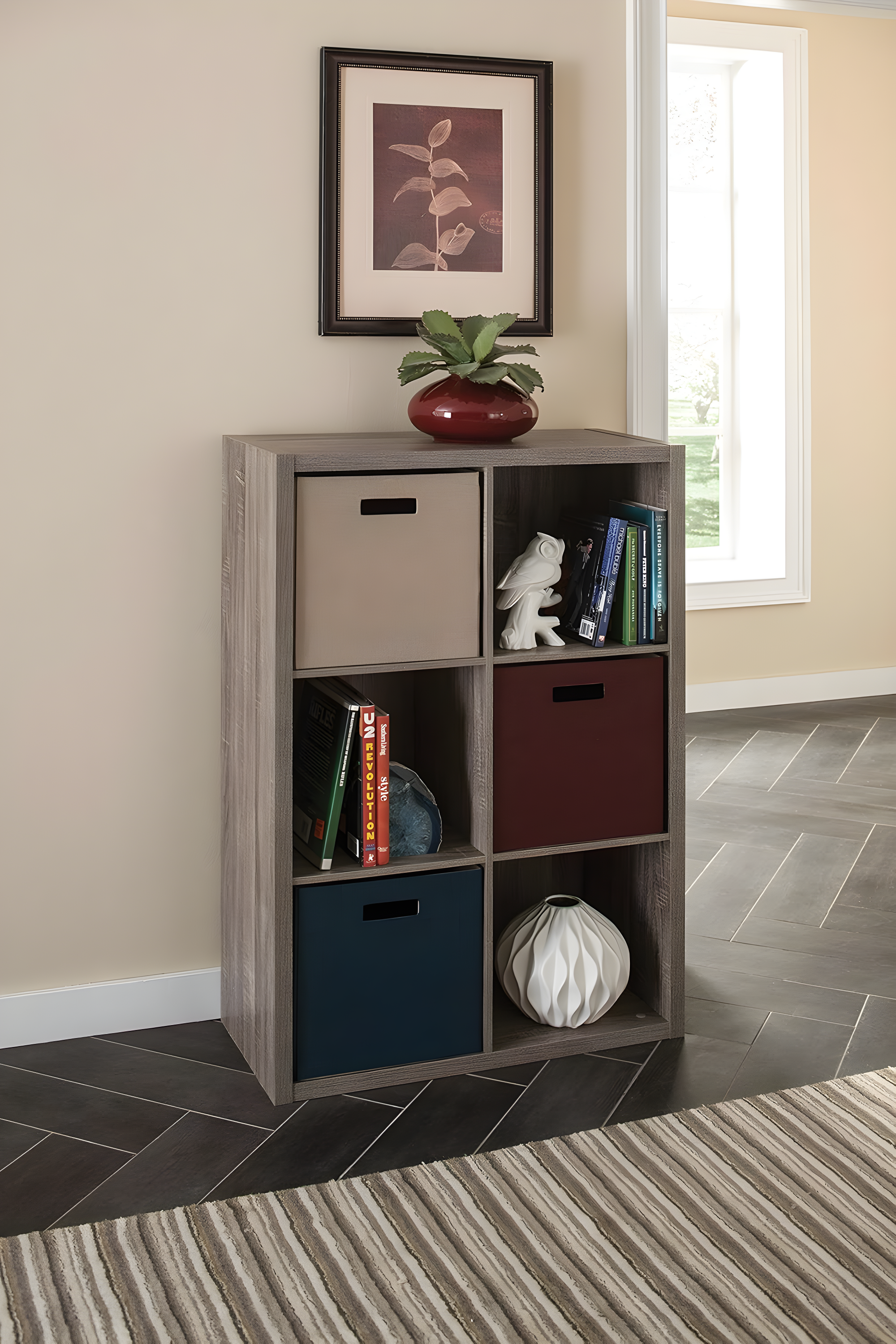Decorative Storage 30'' H x 43.98'' W Cube Bookcase
