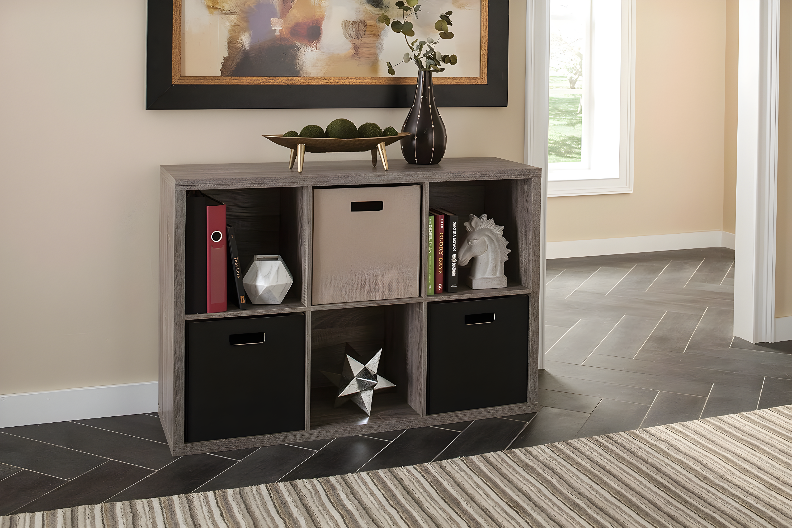 Decorative Storage 30'' H x 43.98'' W Cube Bookcase