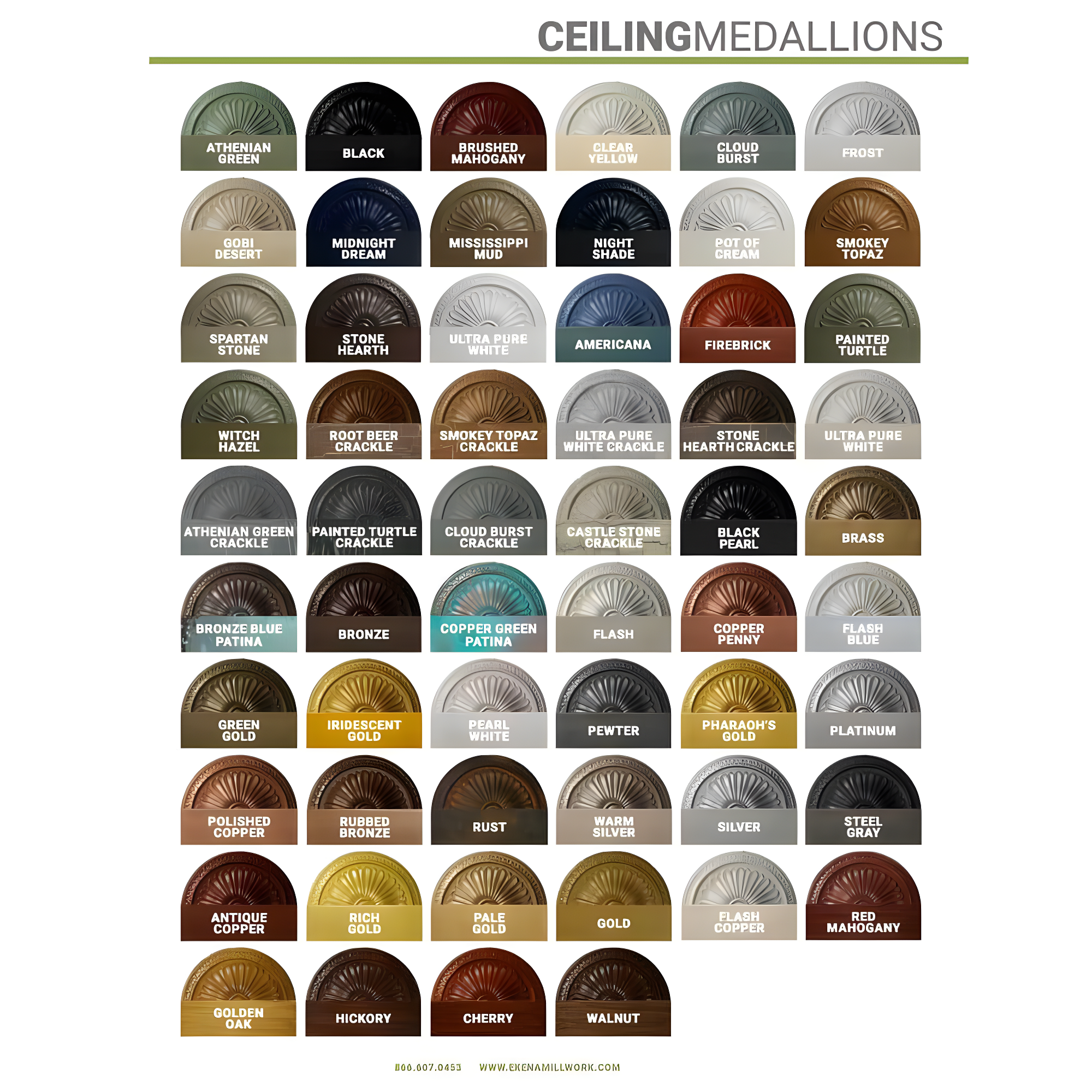 Ekena Millwork Wakefield Ceiling Medallion CM11WA