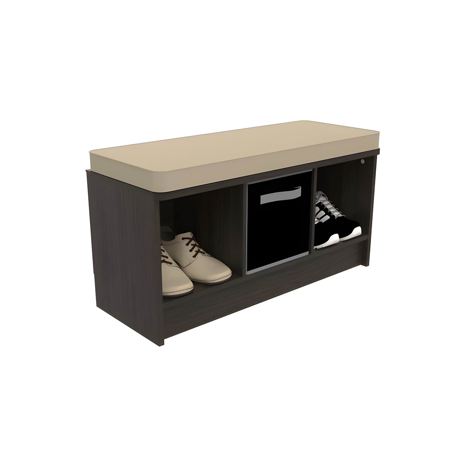 ClosetMaid ClosetMaid Cubeicals 3-Cube Storage Bench with Tan Cushion