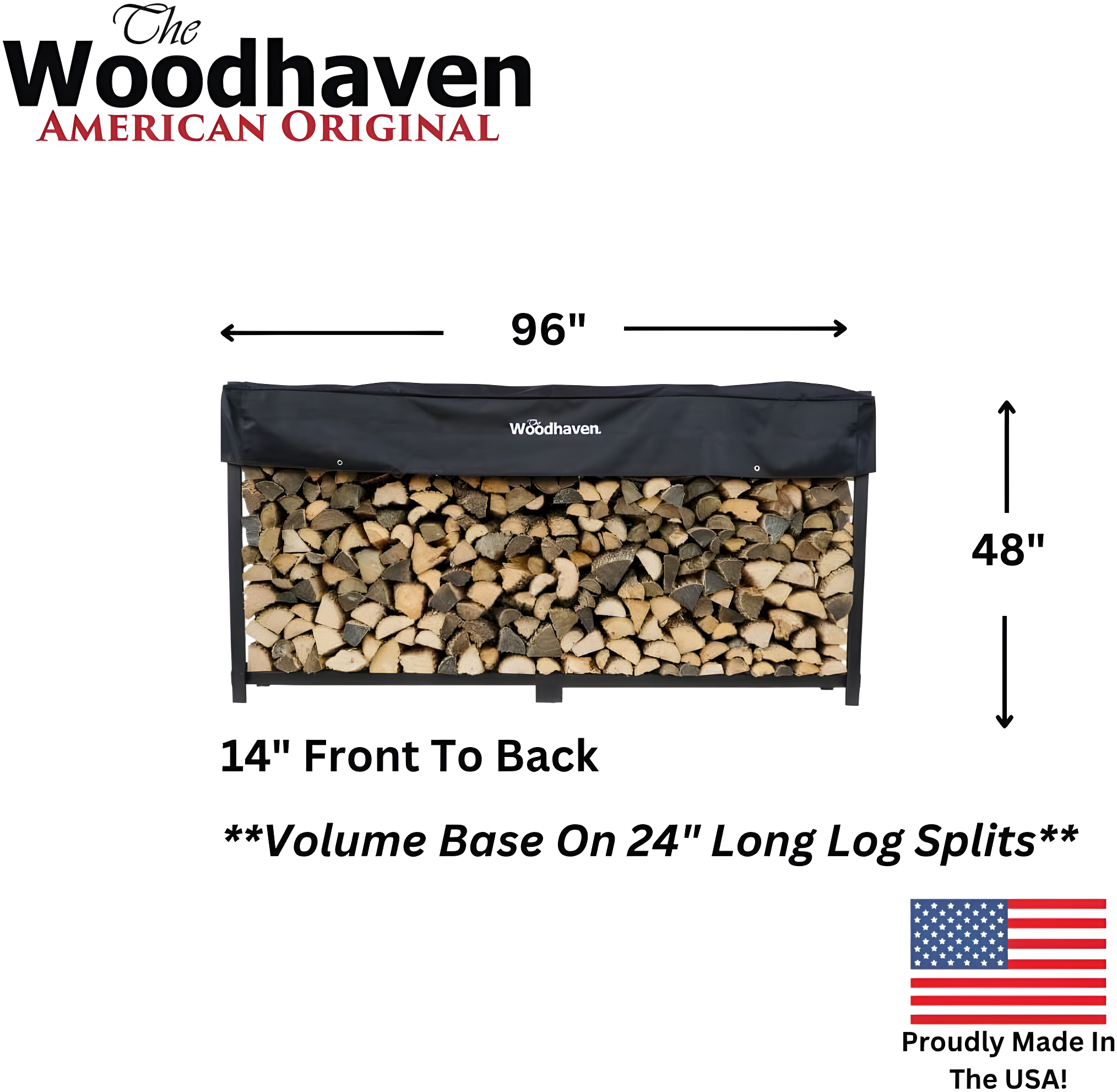 Woodhaven Metal Log Rack