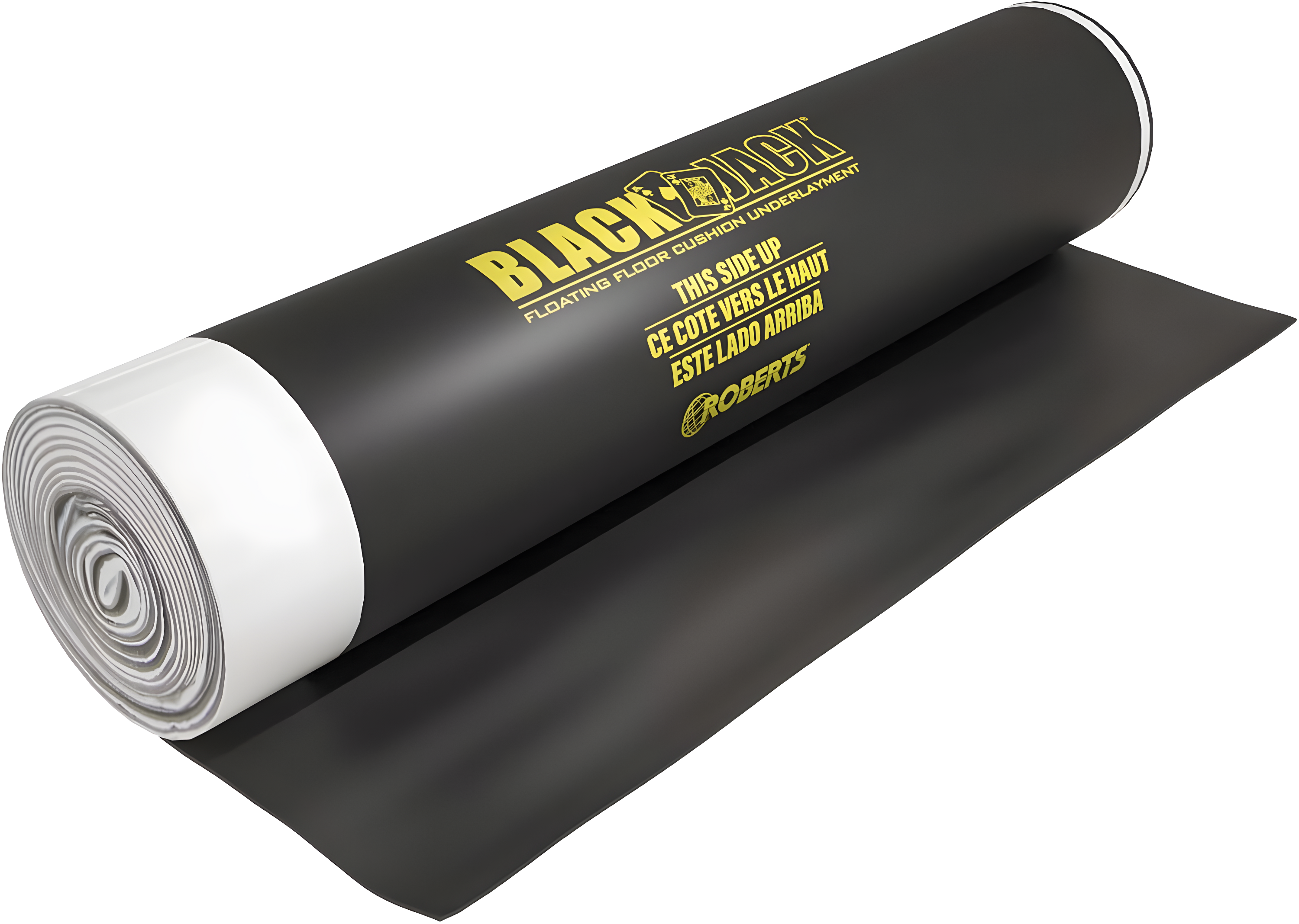 QEP ROBERTS Black Jack Underlayment - 100 sq. ft. Roll - 43" x 28' x 2.5 mm
