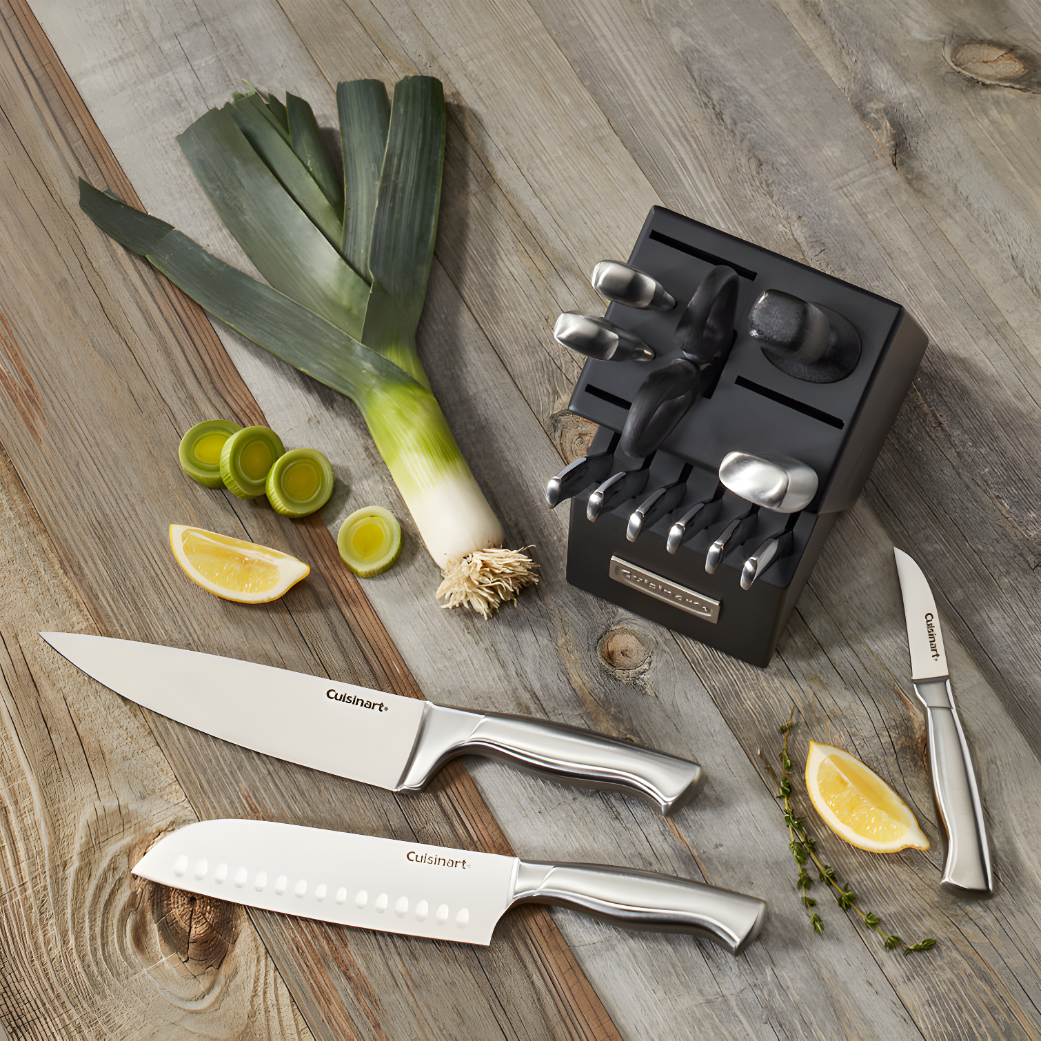 Cuisinart ® Stainless Steel Hollow Handle 15-Piece Knife Block Set