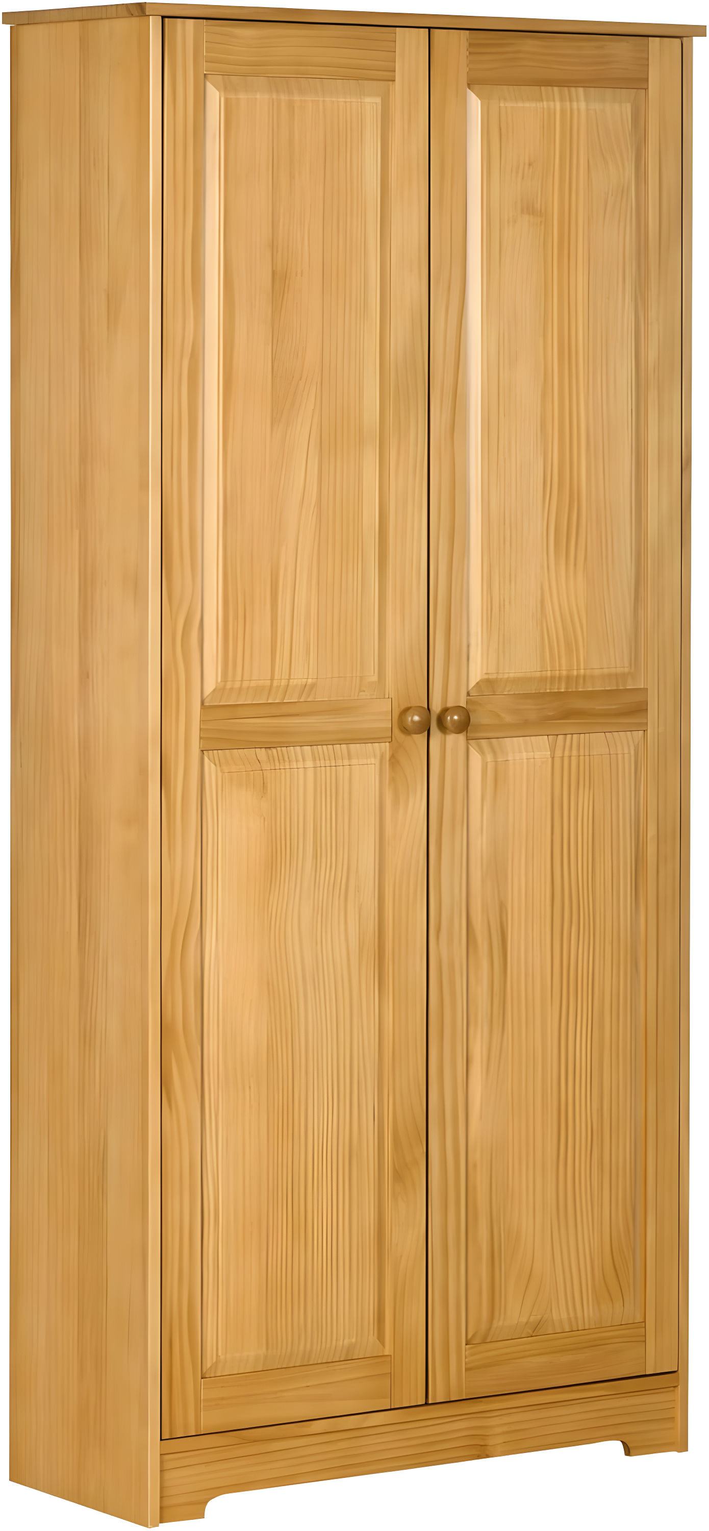 Ophelia & Co. 67" Pinewood Kitchen Pantry Storage Cabinet, Freestanding Cabinets With Doors And Shelf Adjustability